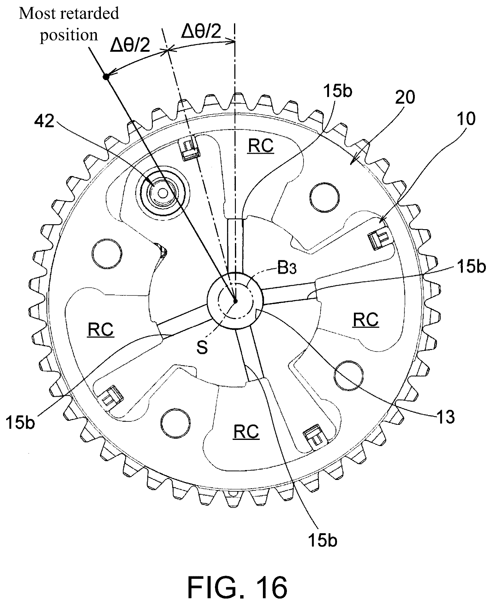 Patent US12320278 Figure 16 – Valve timing changing device