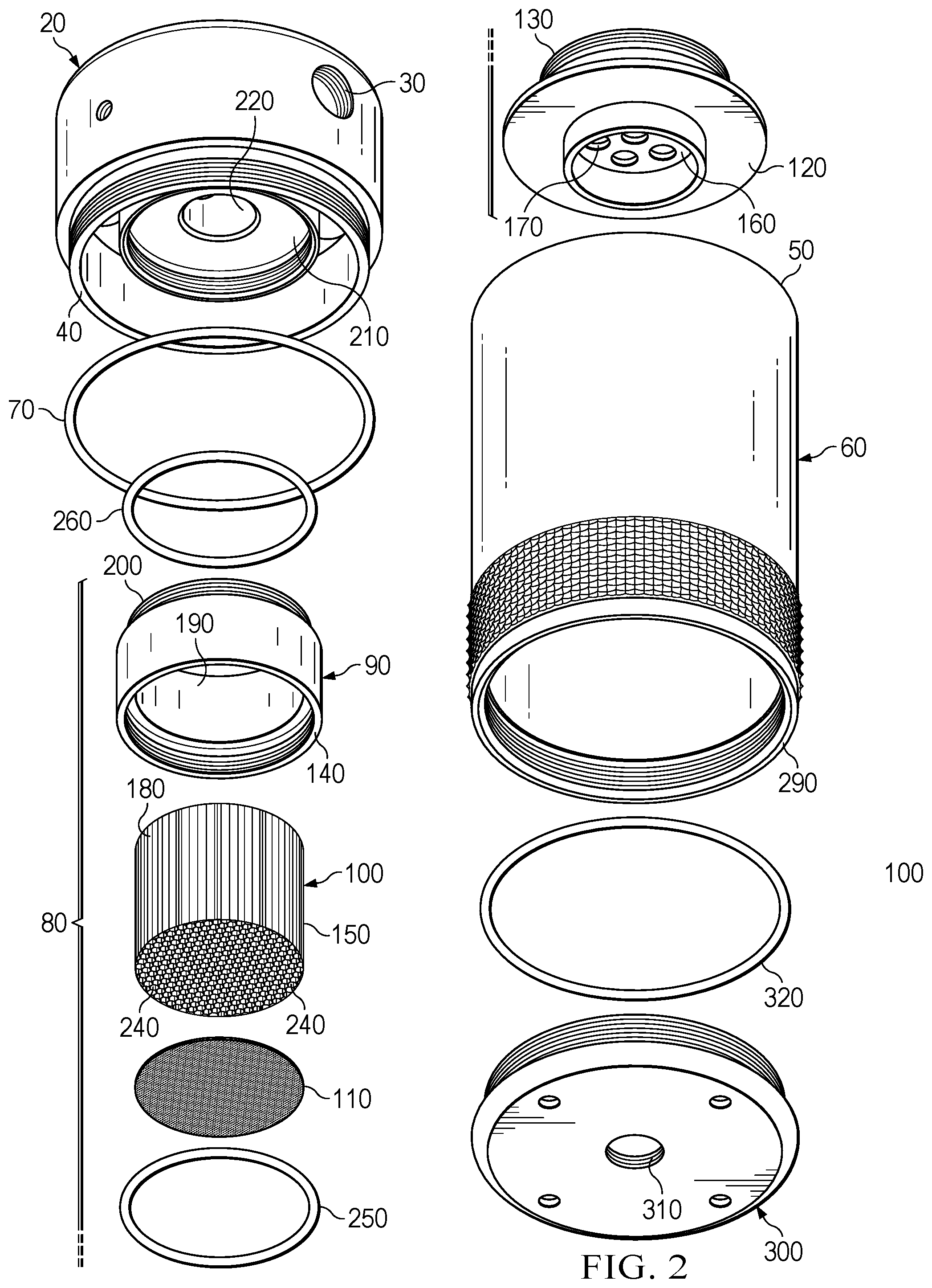 Patent US12320281 Figure 2 – Catch can system and method