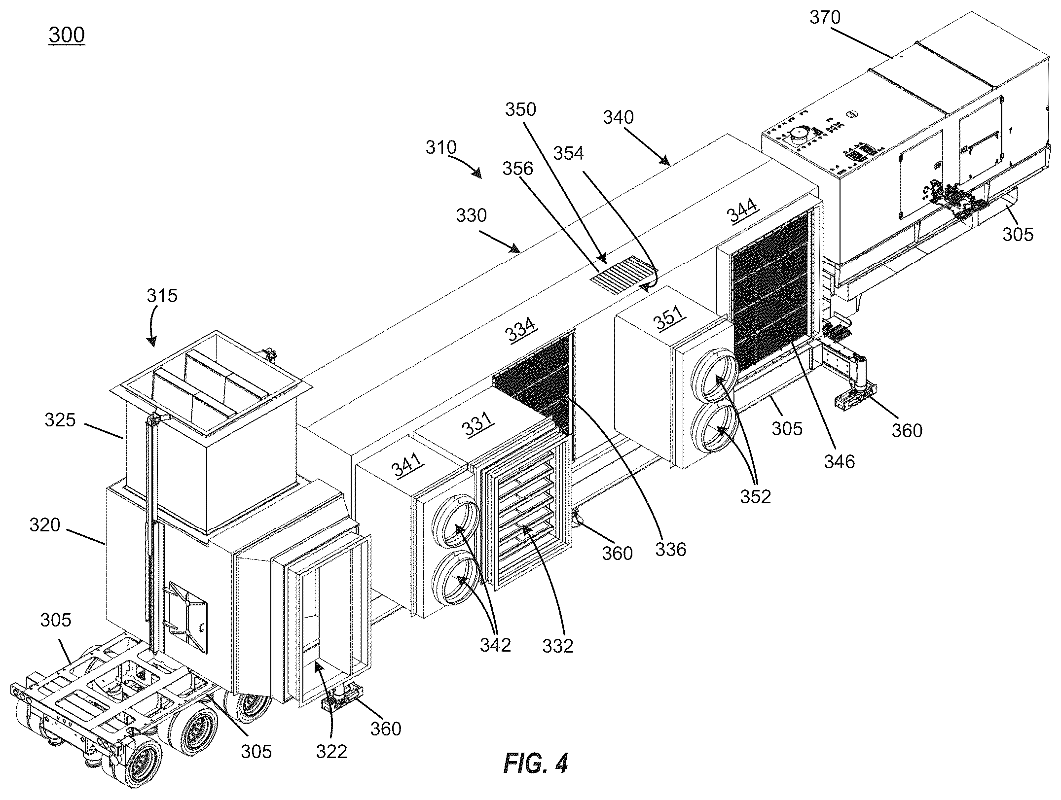 Patent US12320284 Figure 4 – Rotating and telescoping exhaust for air handling transport