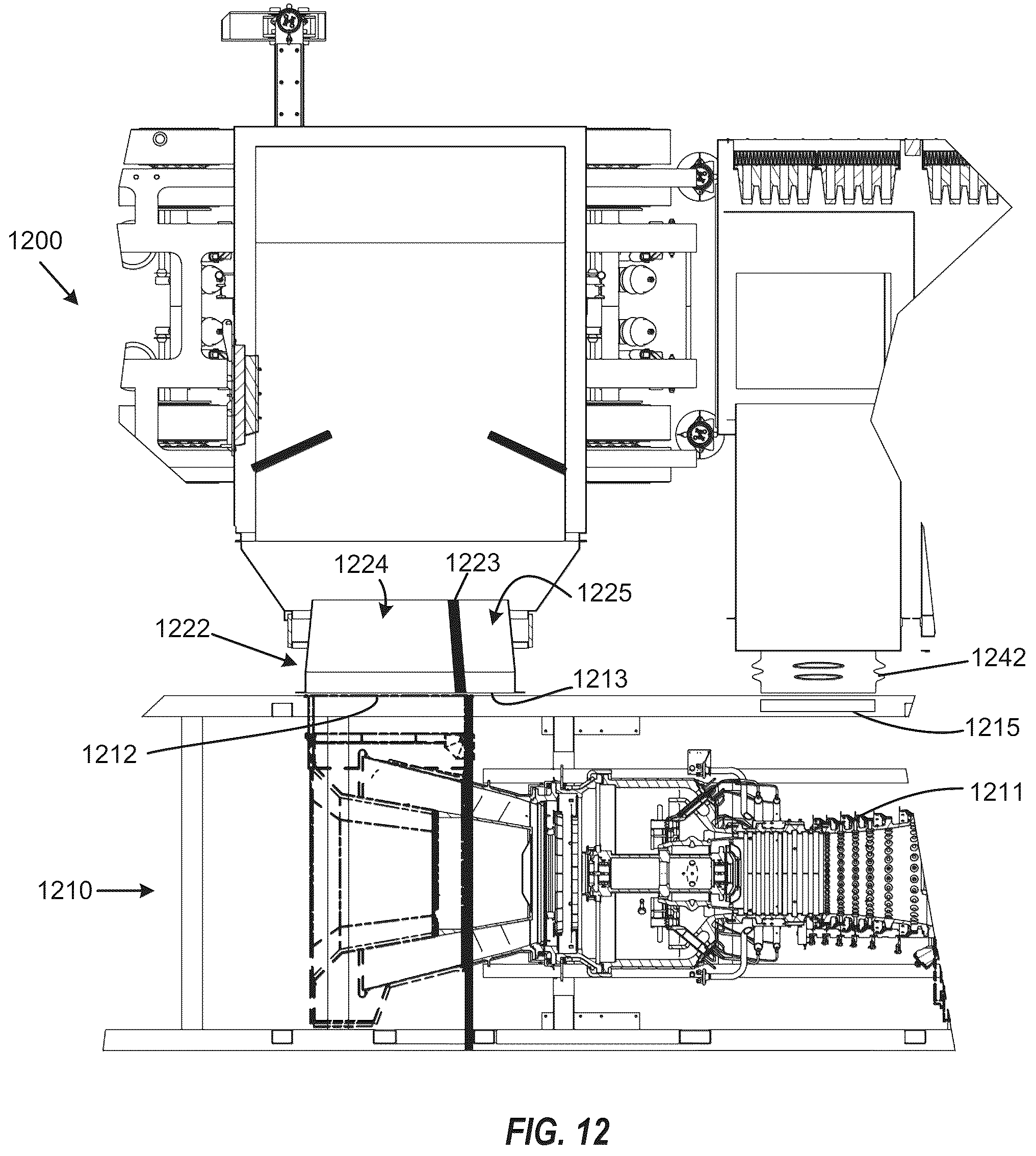 Patent US12320284 Figure 12 – Rotating and telescoping exhaust for air handling transport