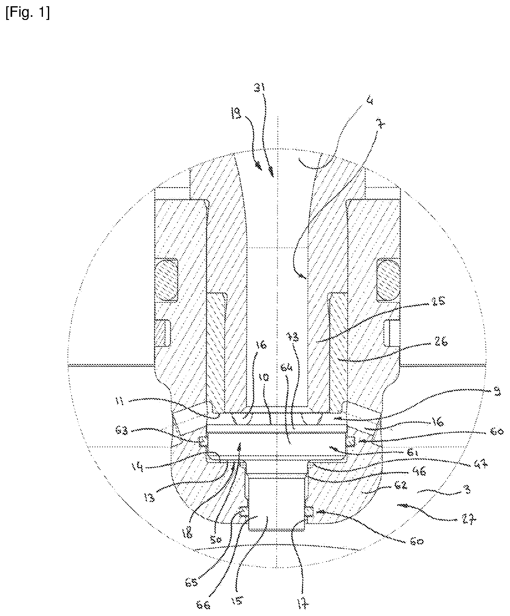 Patent US12320292 Figure 1 – Friction insert for oriented valve