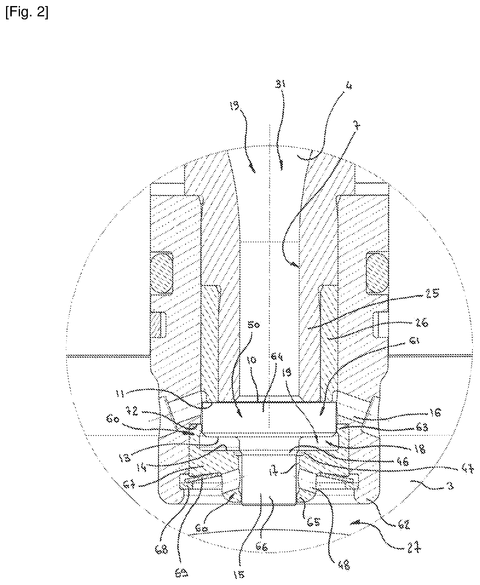 Patent US12320292 Figure 2 – Friction insert for oriented valve