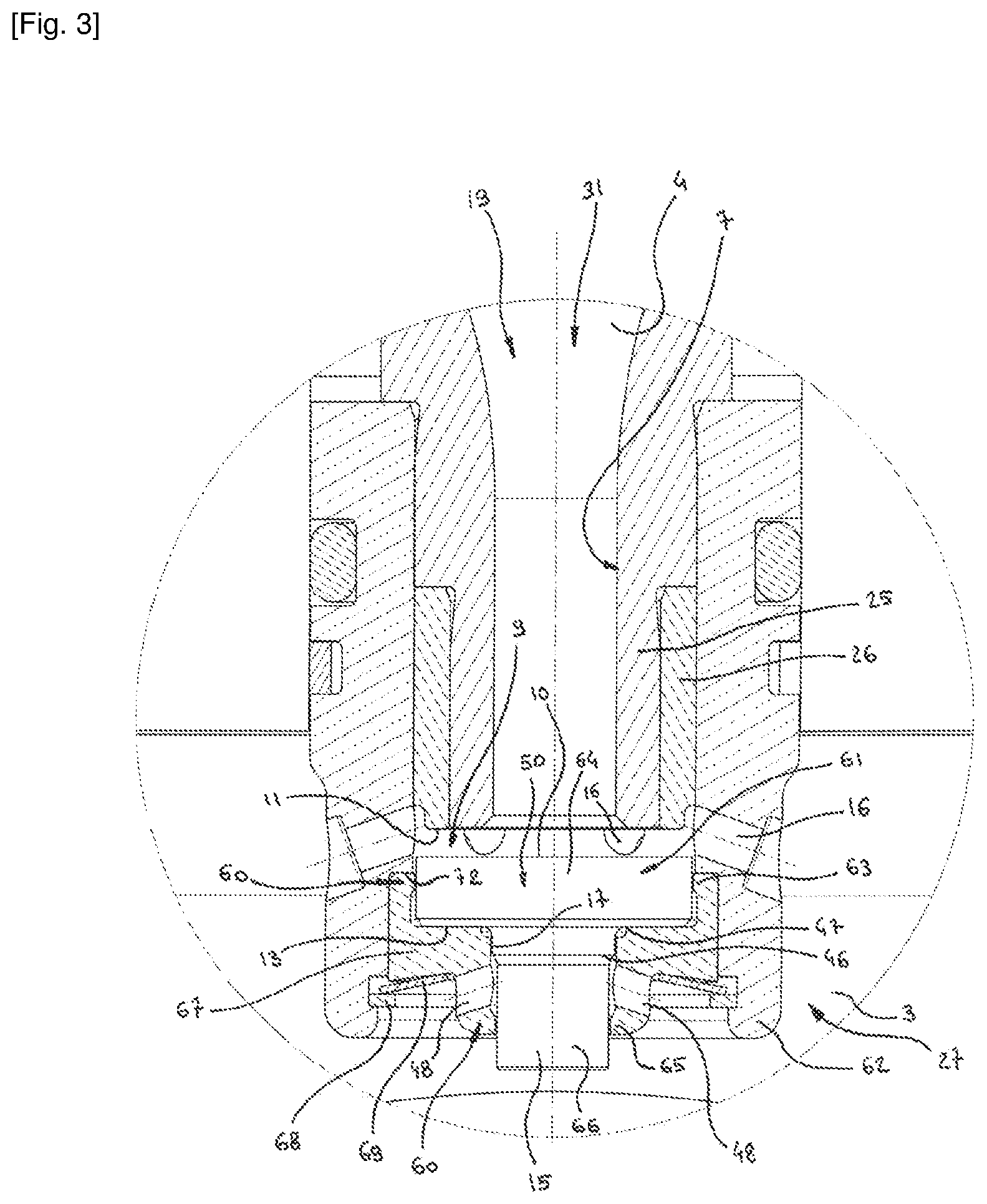 Patent US12320292 Figure 3 – Friction insert for oriented valve