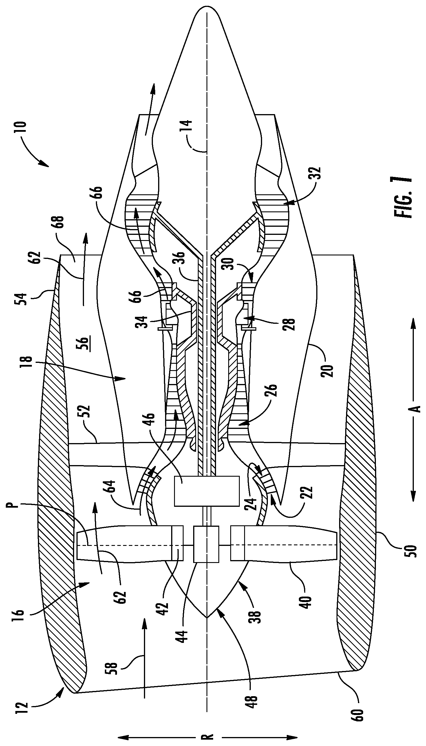 Patent US12320299 Figure 1 – Cooling air delivery system and methods thereof