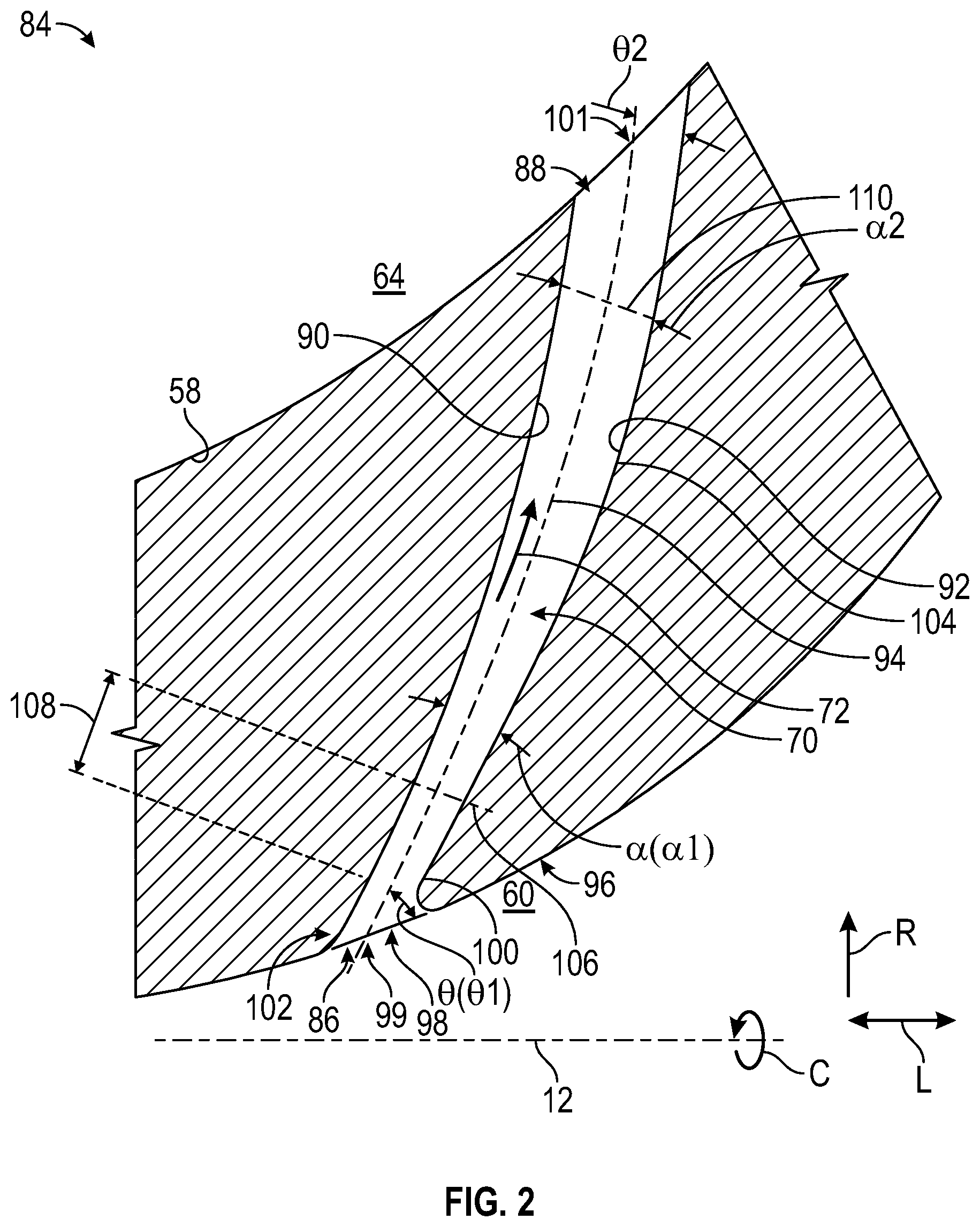 Patent US12320304 Figure 2 – Gas turbine engine including a compressor bleed air system