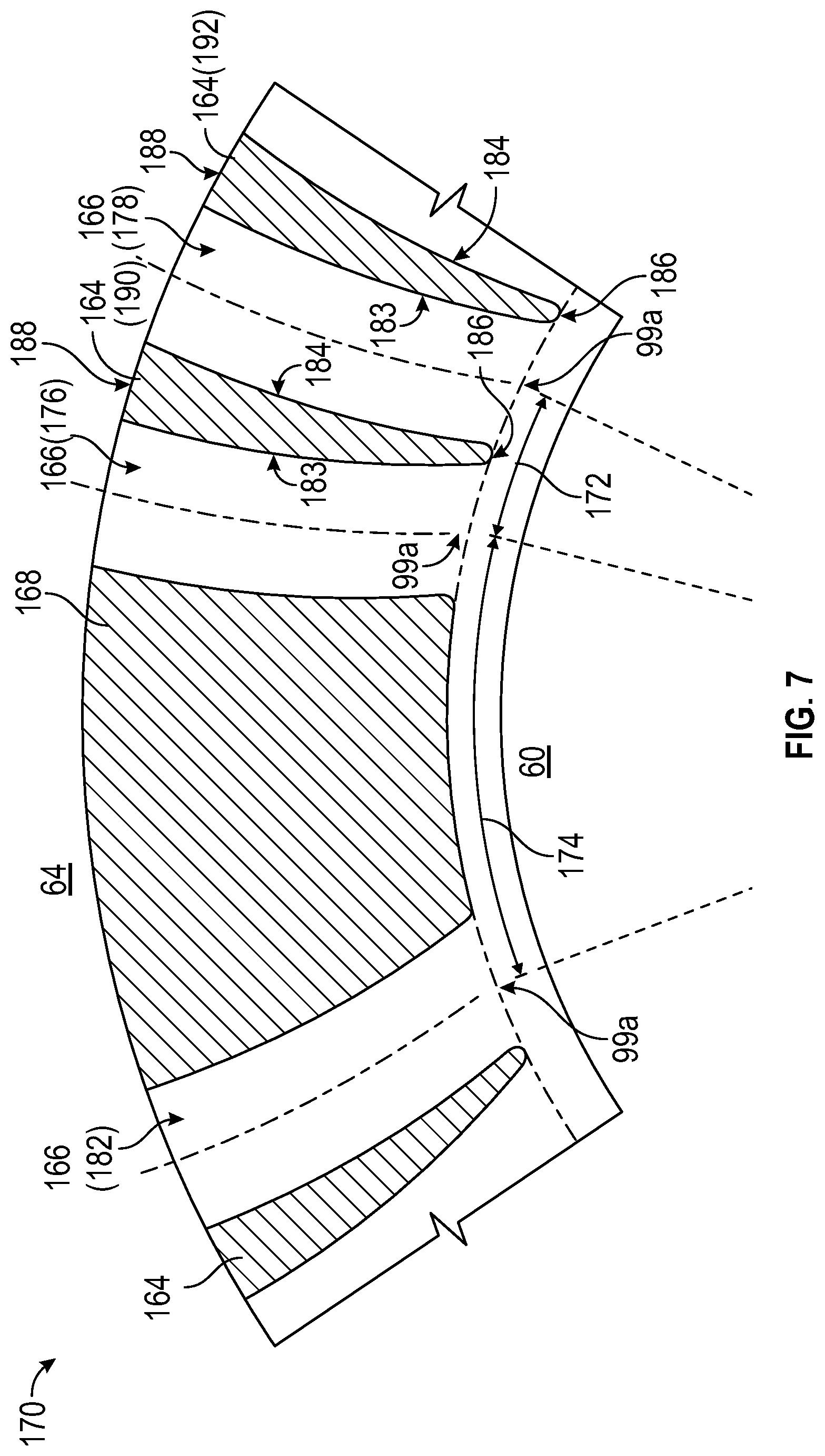 Patent US12320304 Figure 7 – Gas turbine engine including a compressor bleed air system