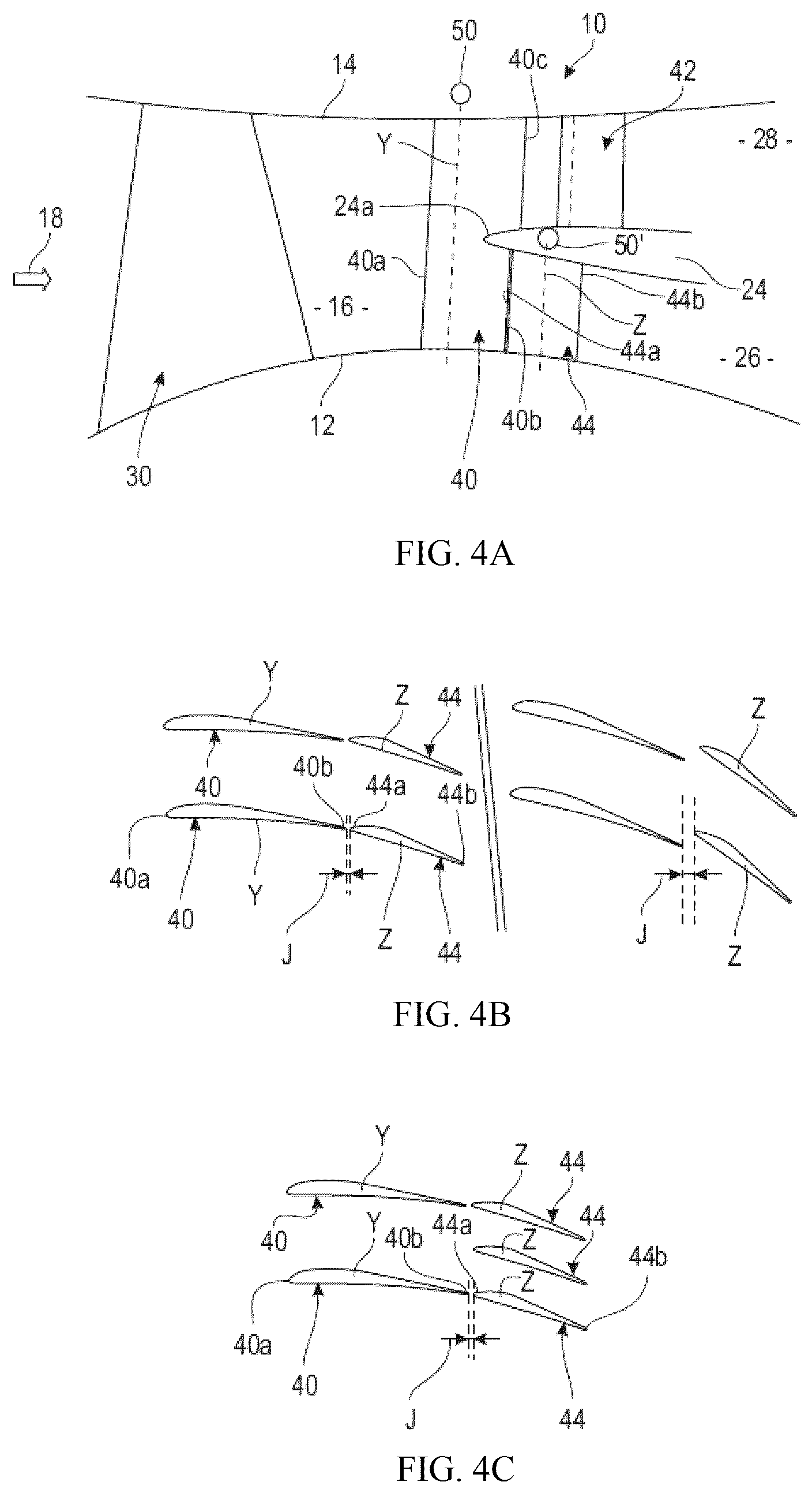 Patent US12320305 Figure 4 – Aircraft turbomachine
