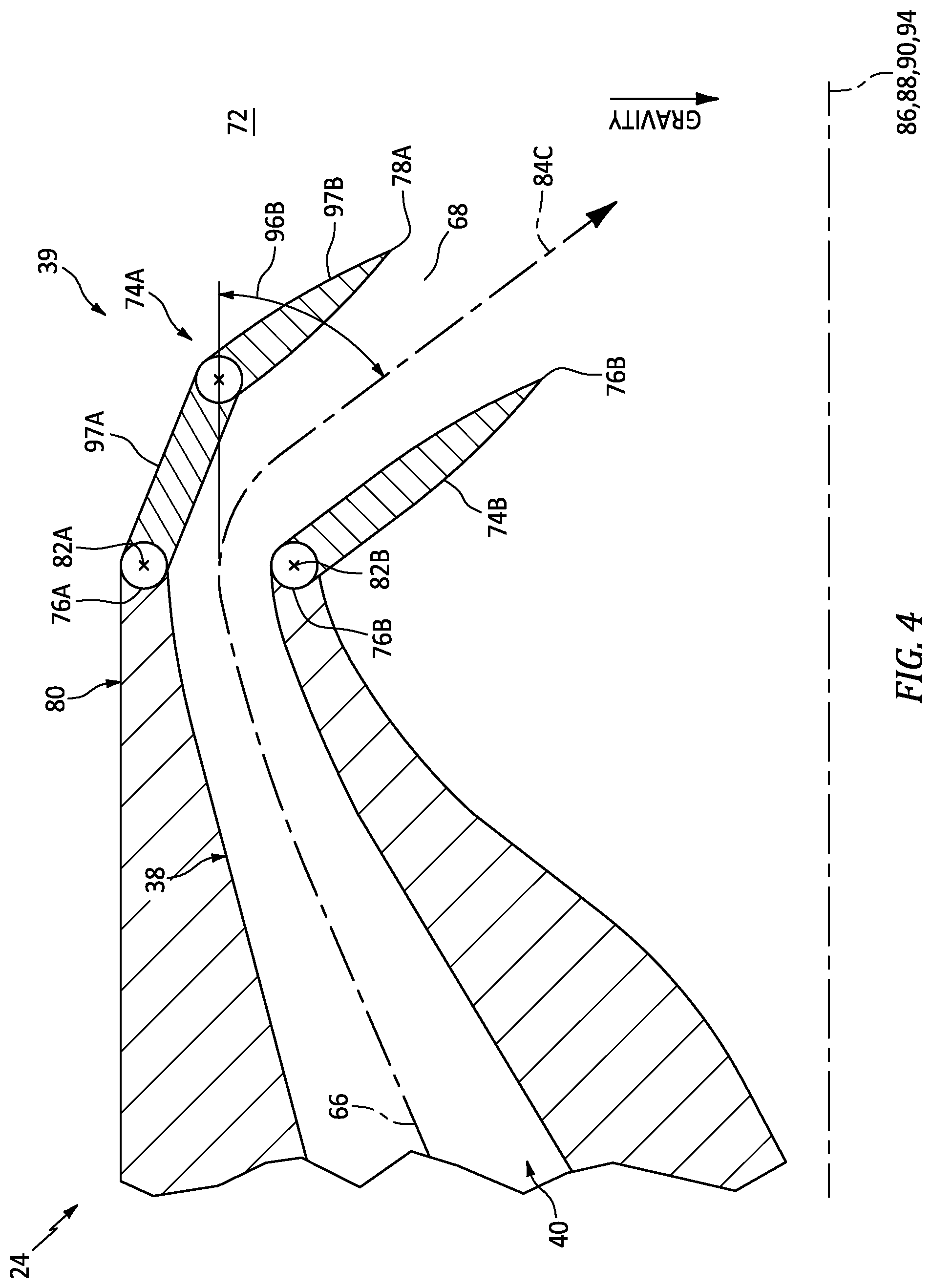 Patent US12320313 Figure 4 – Vectoring exhaust nozzle for an aircraft powerplant