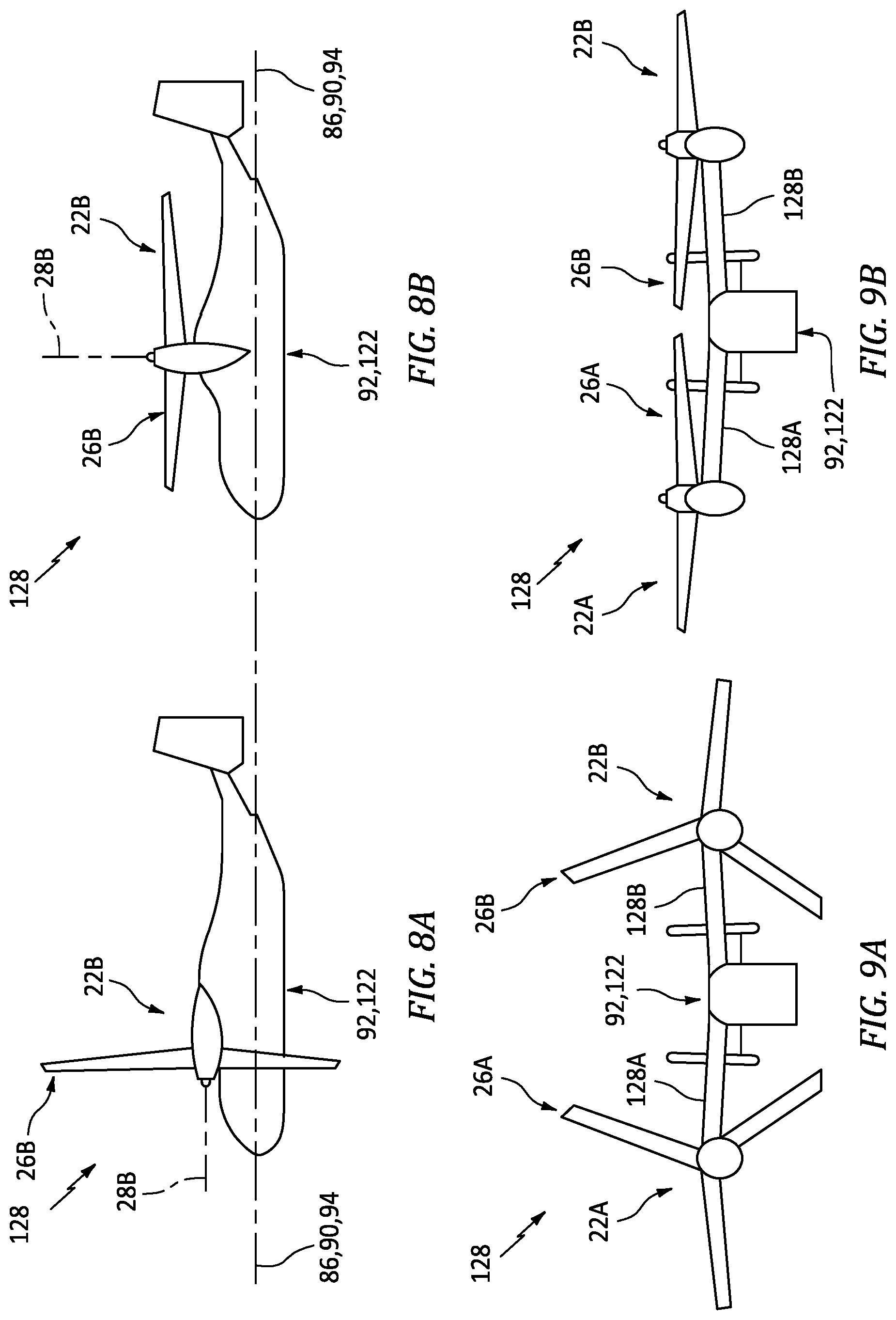 Patent US12320313 Figure 8 – Vectoring exhaust nozzle for an aircraft powerplant