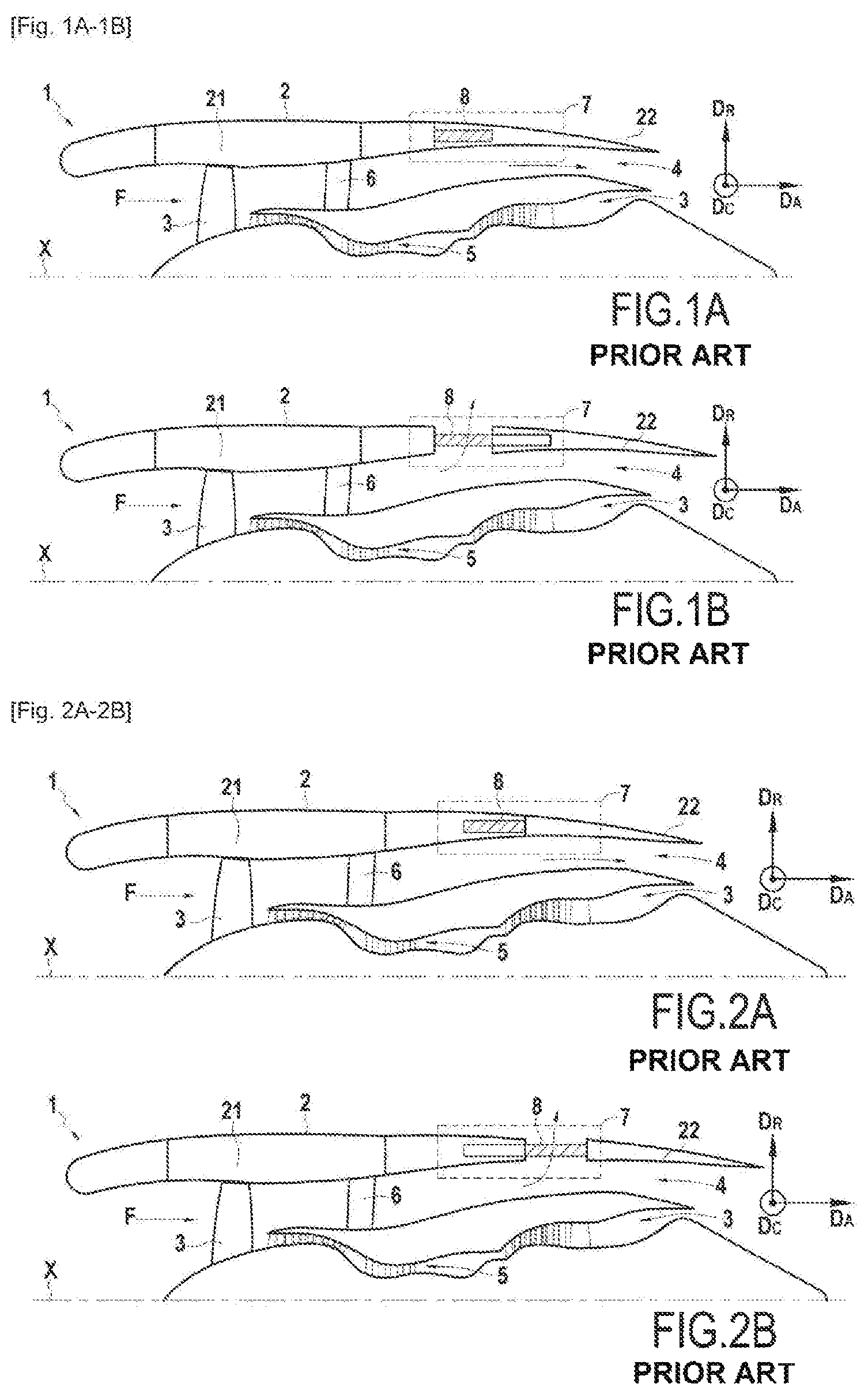 Patent US12320316 Figure 1 – Thrust reverser cascade including acoustic treatment