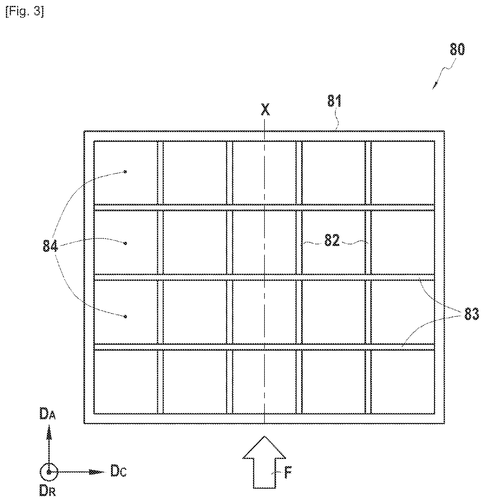 Patent US12320316 Figure 2 – Thrust reverser cascade including acoustic treatment