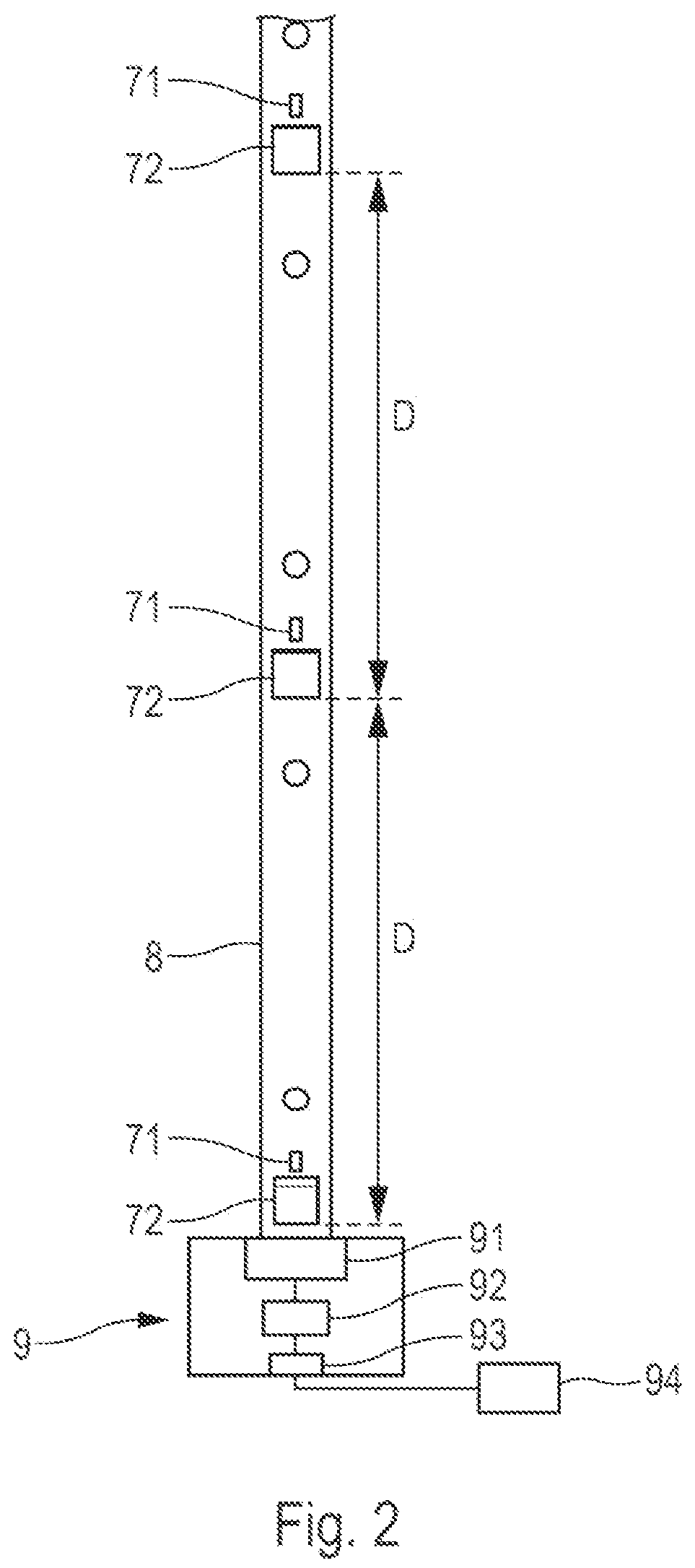 Patent US12320317 Figure 2 – Pressure measurement bar improving the monitoring of unsteady aerodynamic phenomena