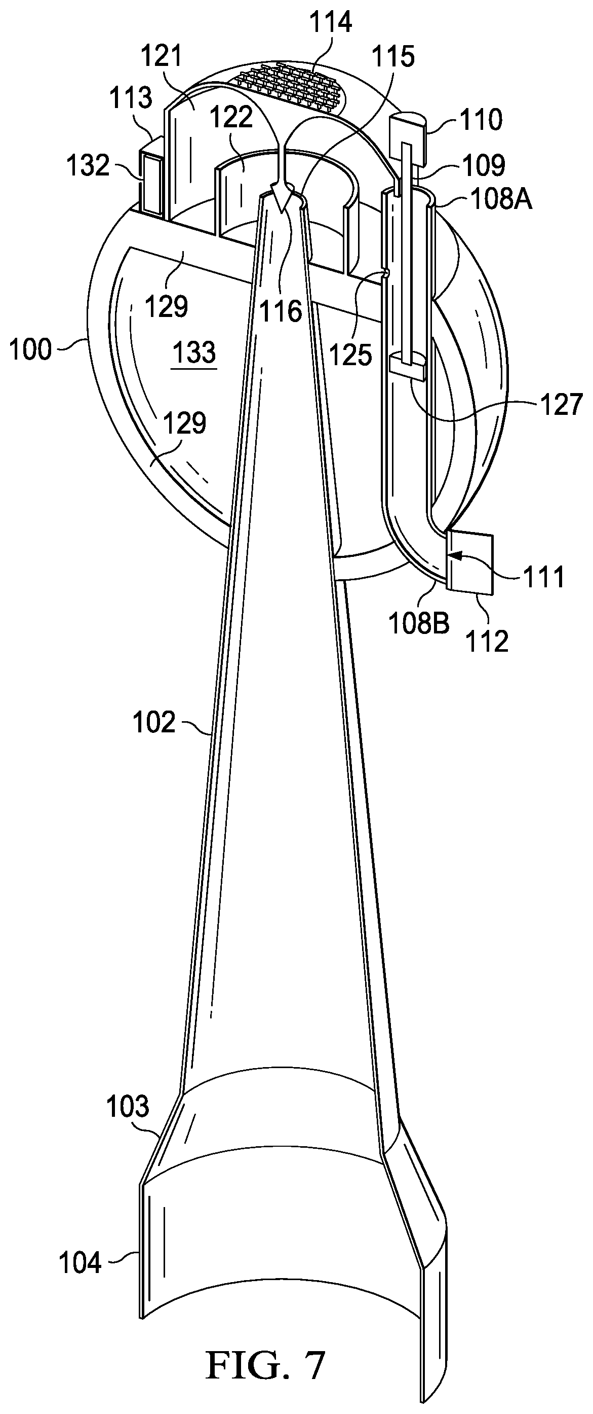 Patent US12320323 Figure 6 – Inertial hydrodynamic pump and wave engine