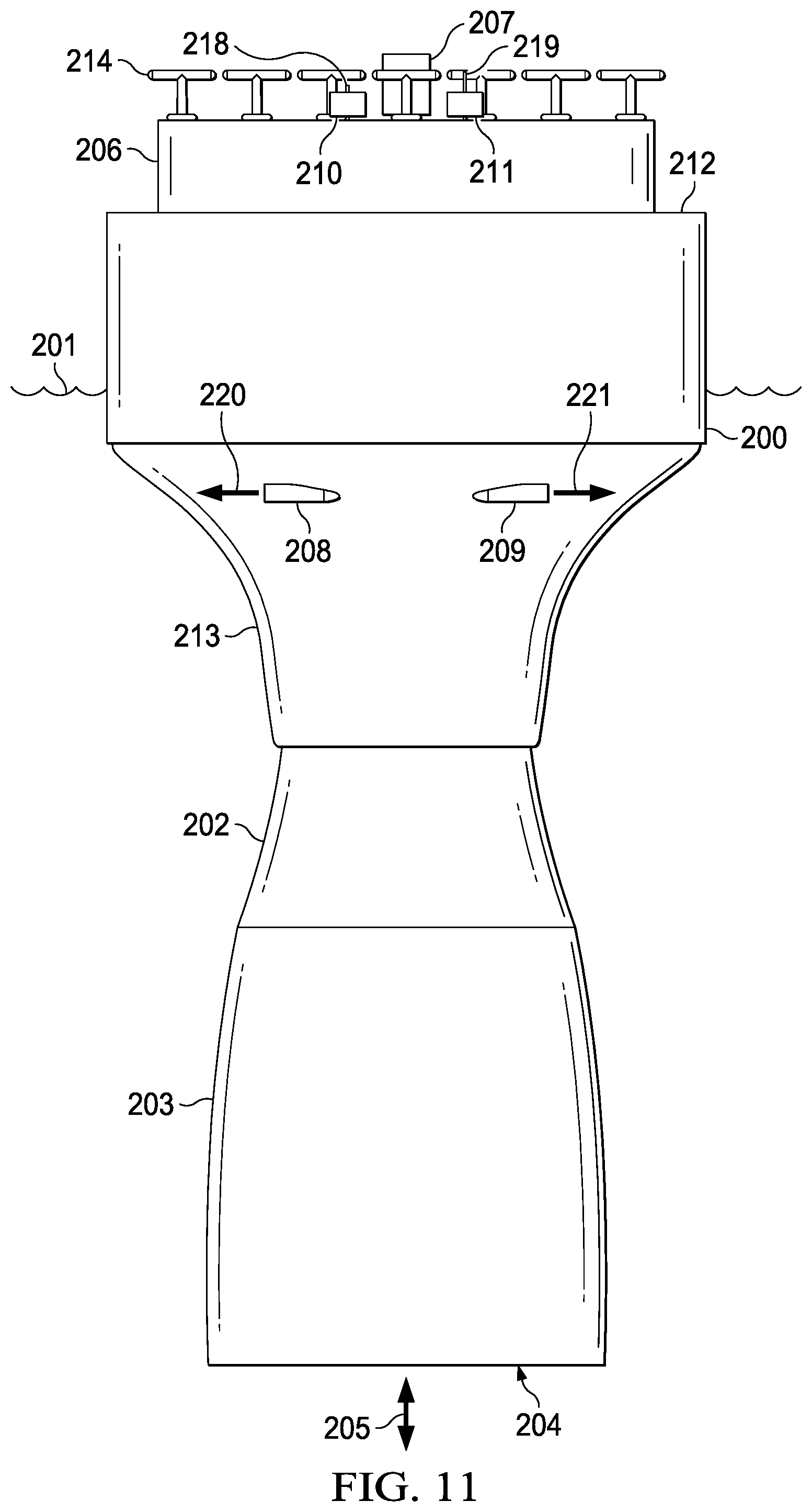 Patent US12320323 Figure 10 – Inertial hydrodynamic pump and wave engine