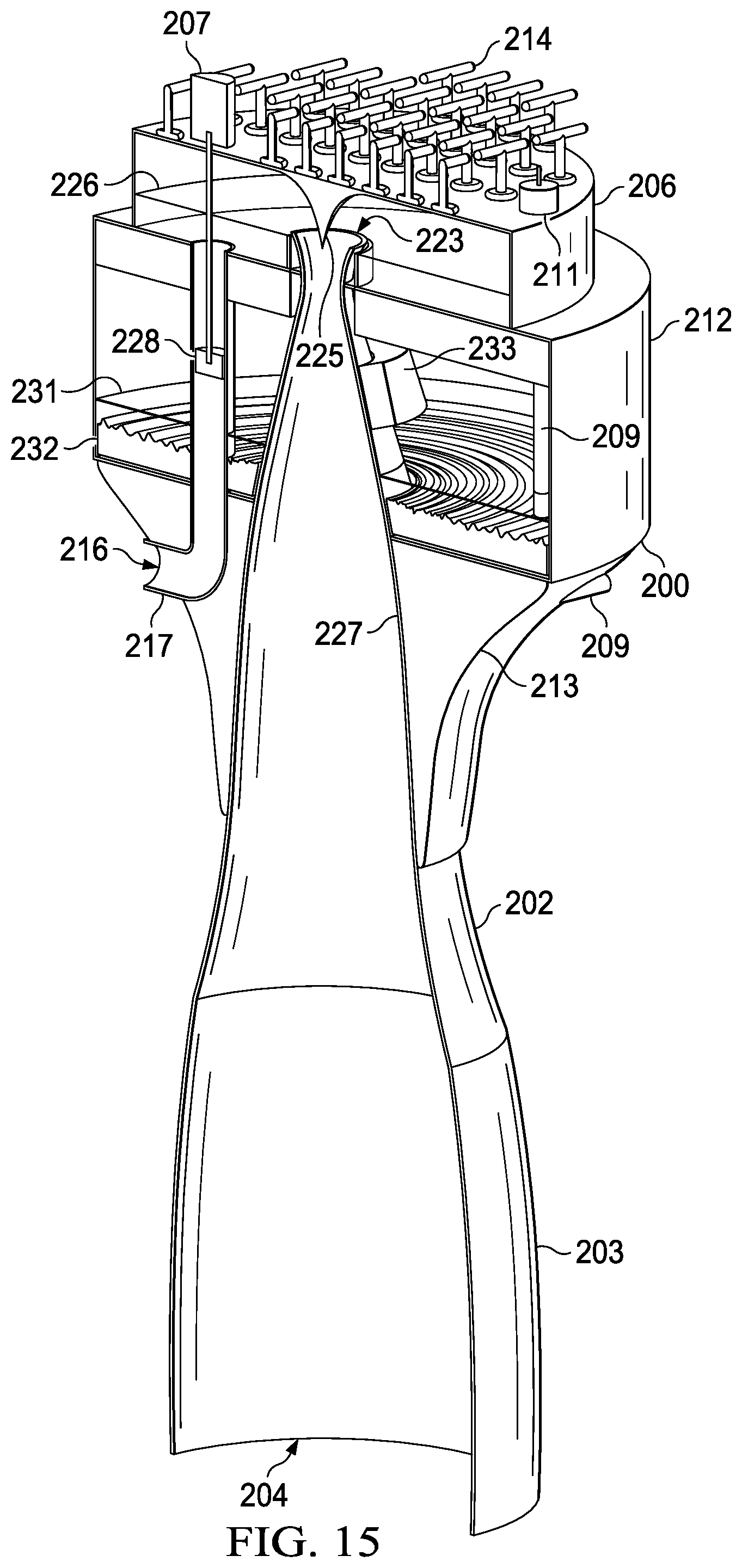 Patent US12320323 Figure 14 – Inertial hydrodynamic pump and wave engine