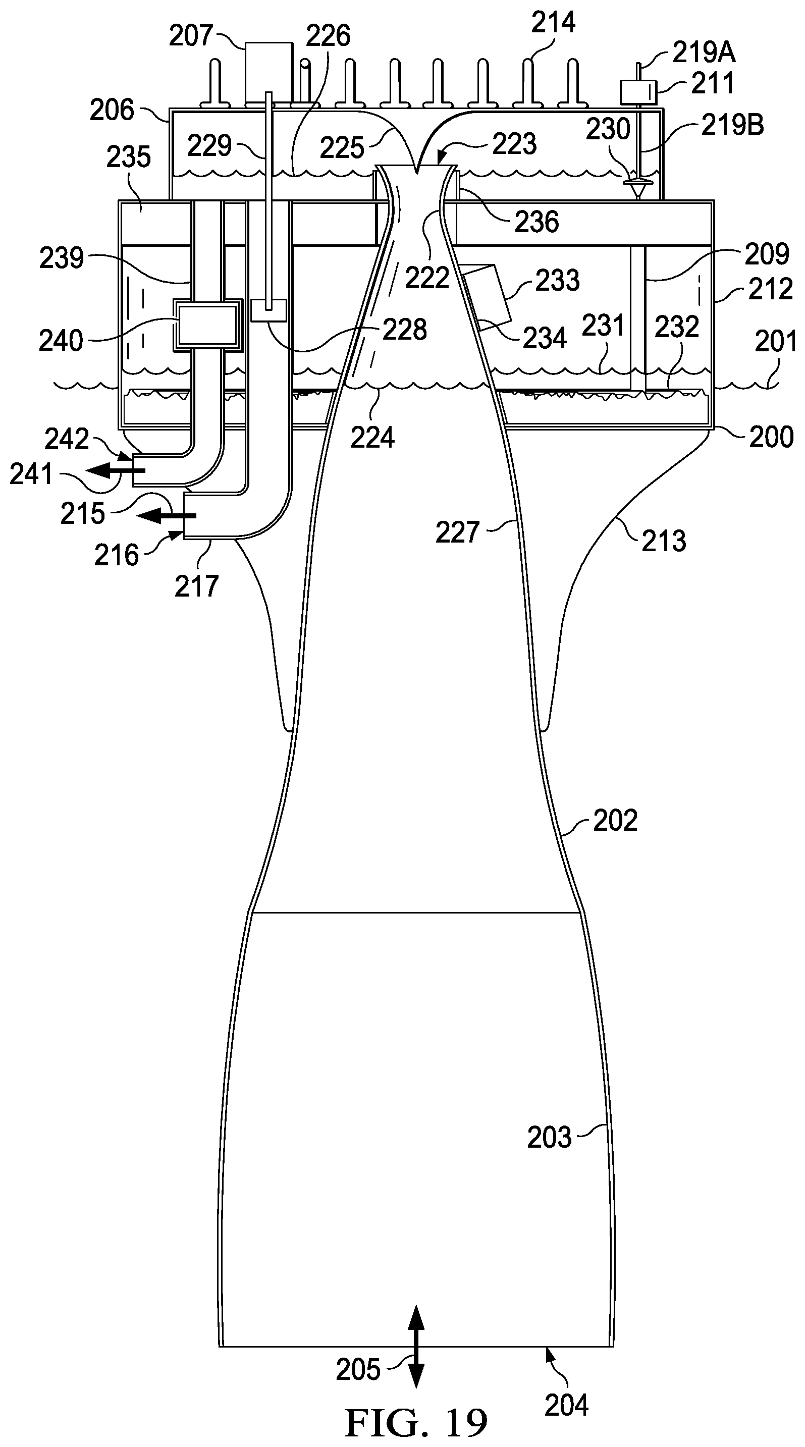 Patent US12320323 Figure 18 – Inertial hydrodynamic pump and wave engine