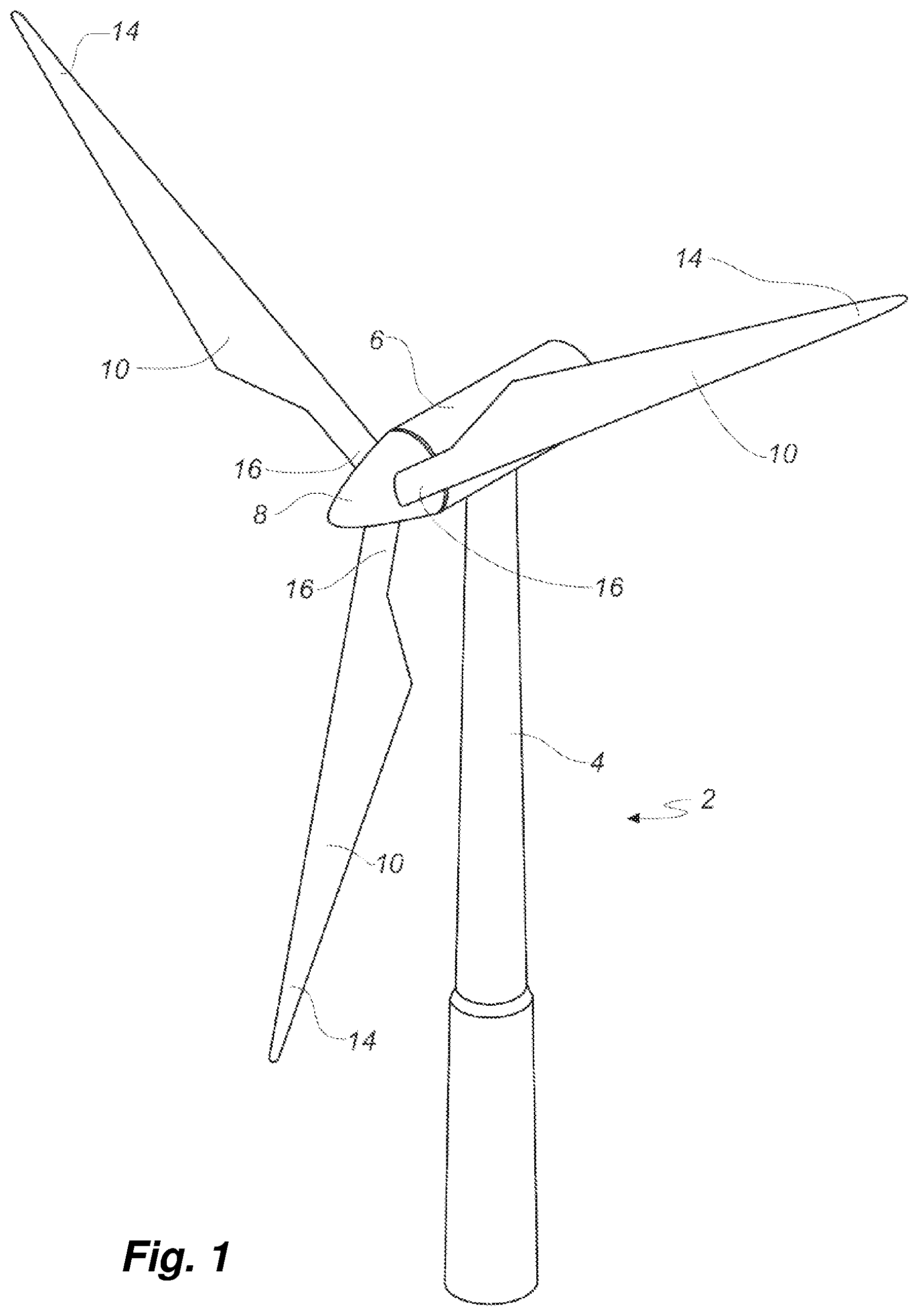 Patent US12320329 Figure 1 – Wind turbine rotor blade with a leading edge member
