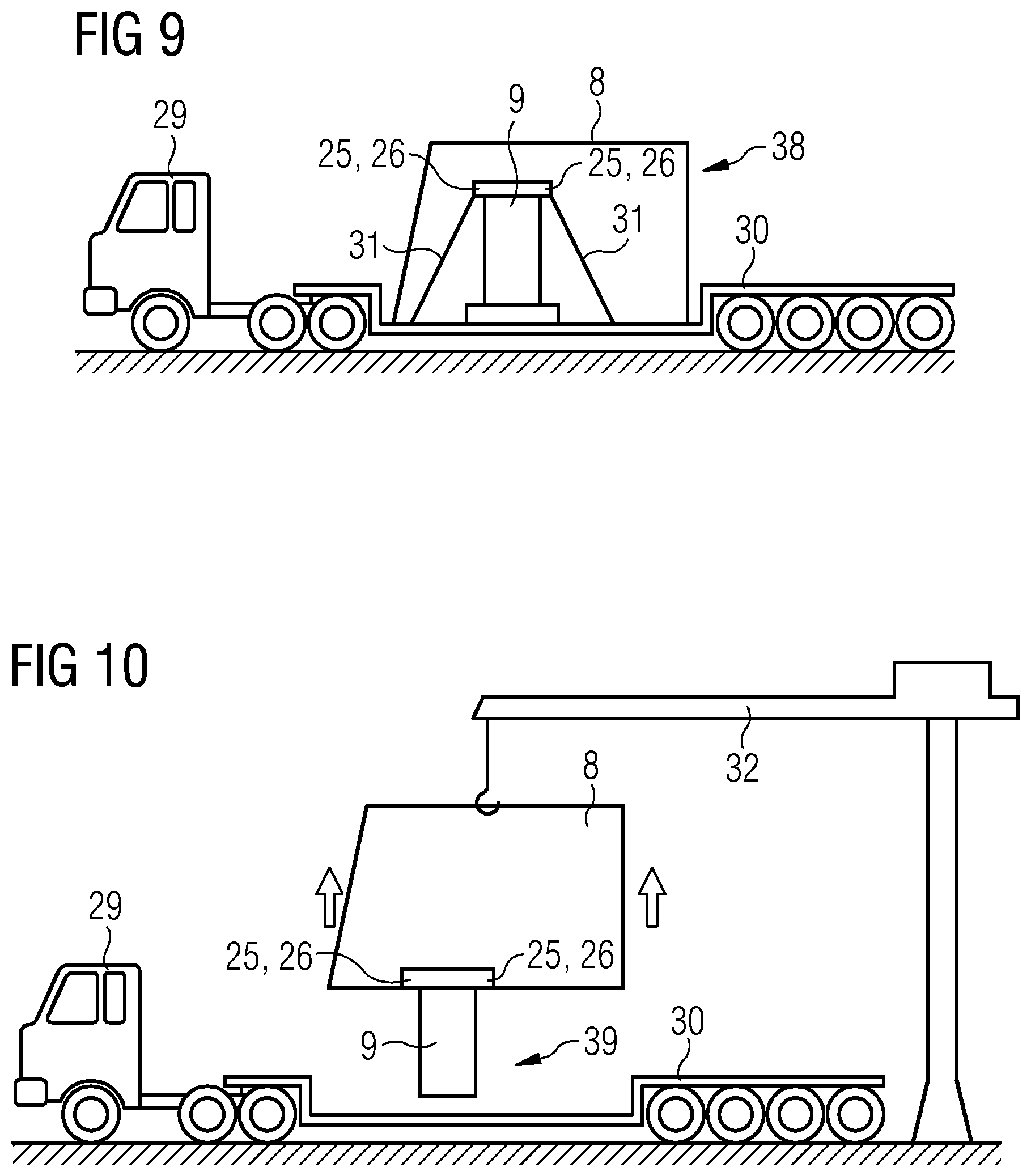 Patent US12320330 Figure 6 – Method for producing a wind turbine, a method for demounting a module, a nacelle structure and a wind turbine