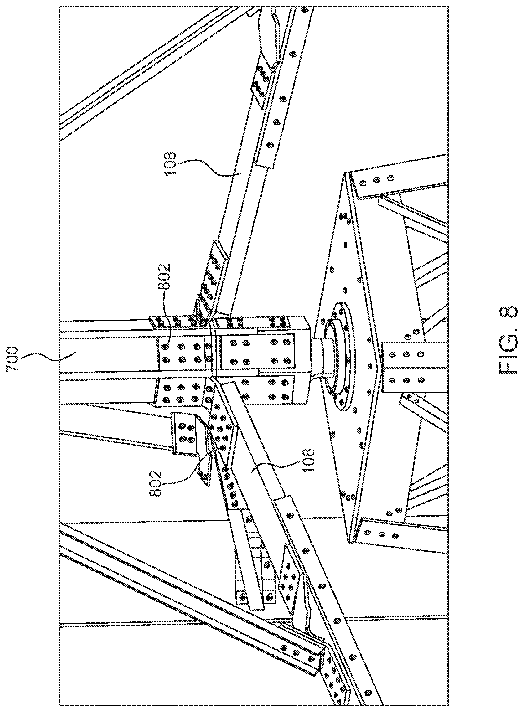 Patent US12320332 Figure 8 – Vertical axis wind turbine with variable thickness blade