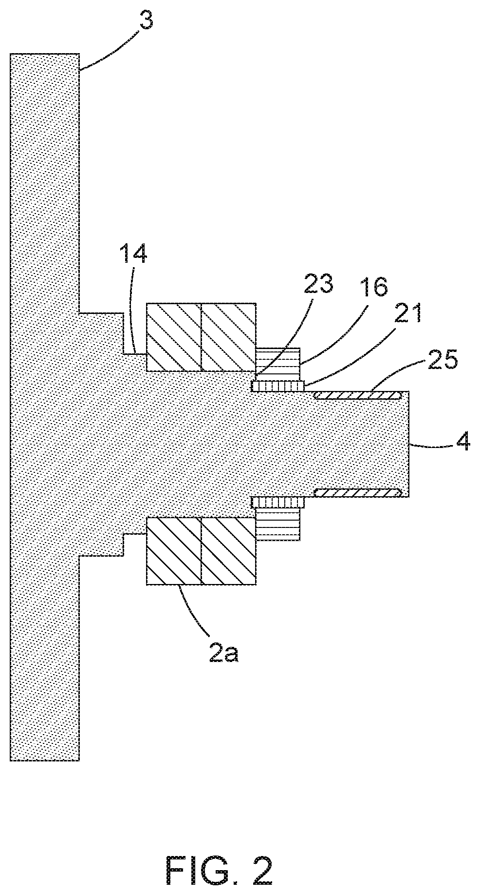 Patent US12320336 Figure 2 – Sealing system for flywheel in a vacuum