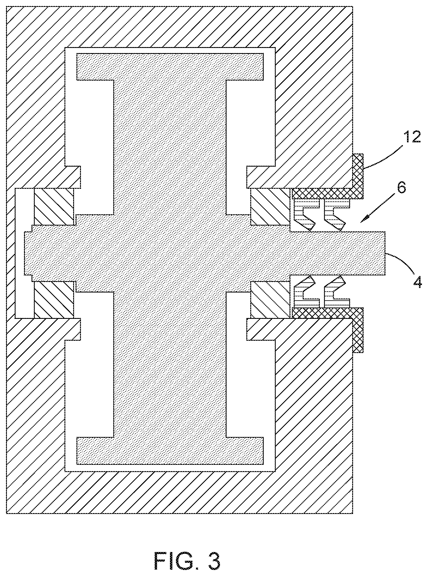 Patent US12320336 Figure 3 – Sealing system for flywheel in a vacuum