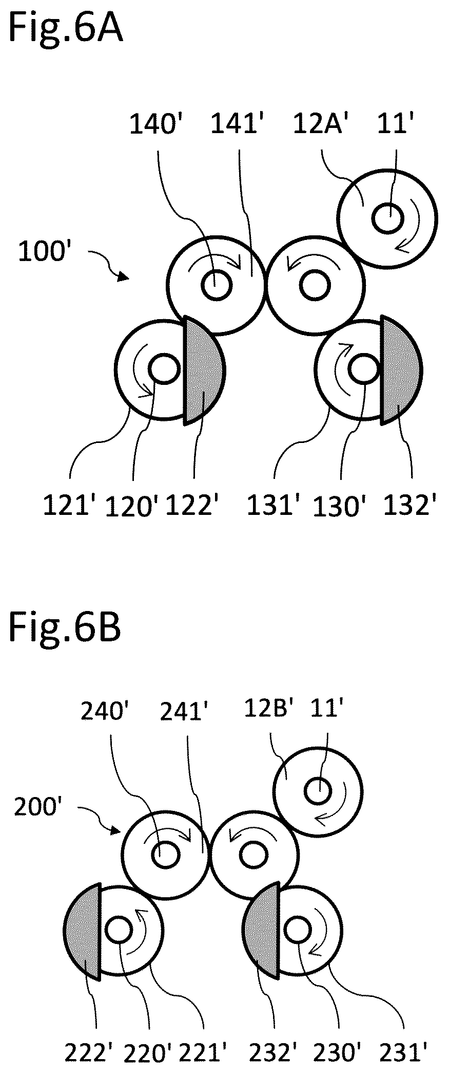 Patent US12320337 Figure 5 – Versatile system equipped with a pair of mechanisms with eccentric elements capable of moving in rotation