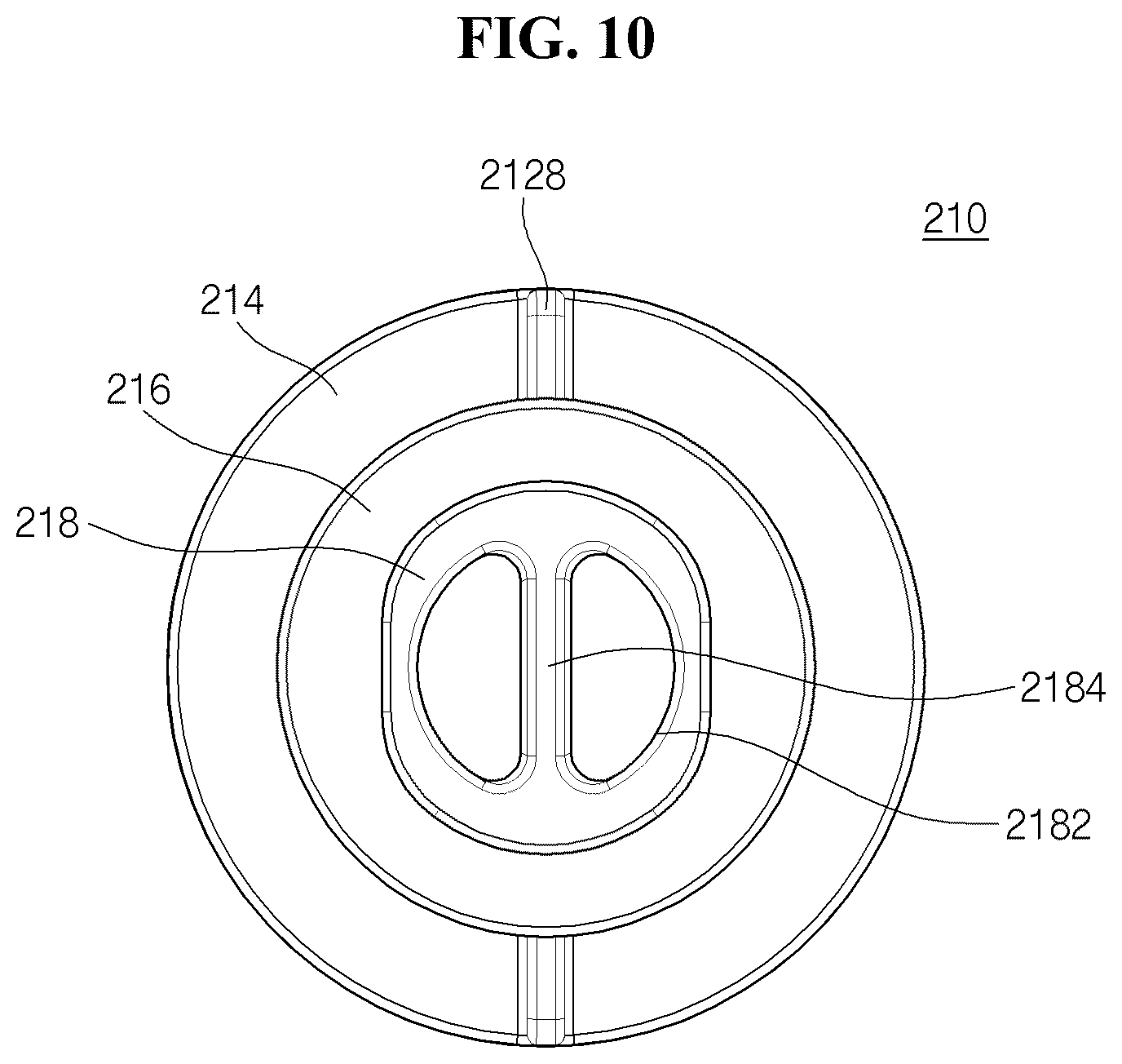 Patent US12320346 Figure 7 – Linear compressor intake muffler arrangement with communication hole