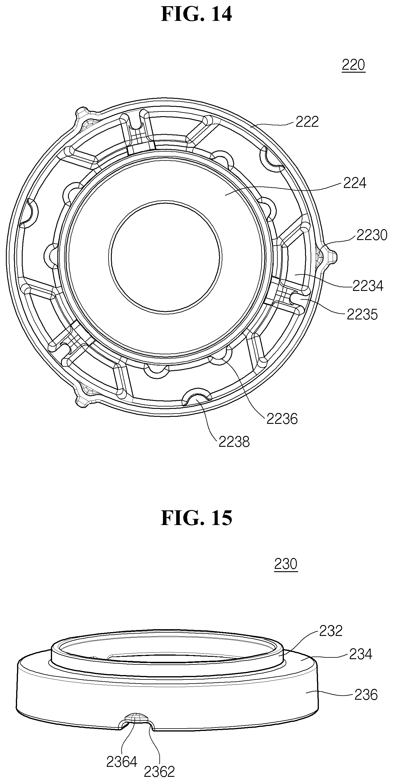 Patent US12320346 Figure 11 – Linear compressor intake muffler arrangement with communication hole