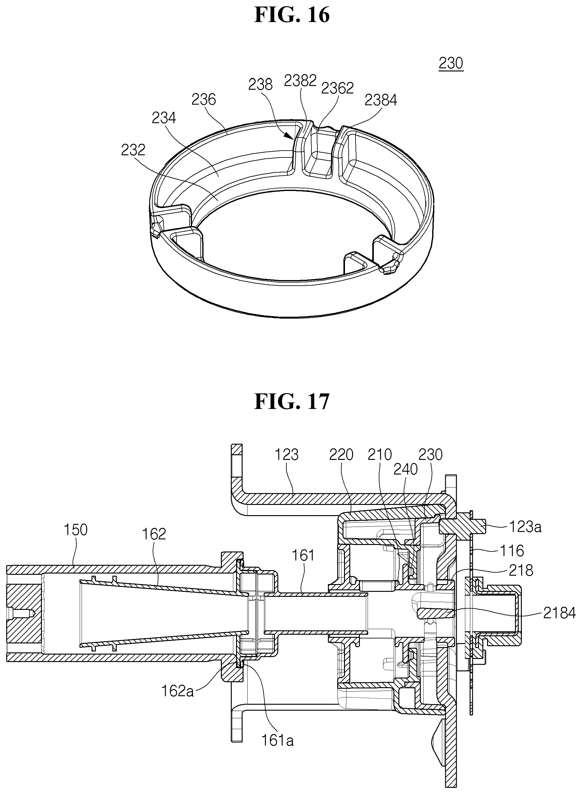 Patent US12320346 Figure 12 – Linear compressor intake muffler arrangement with communication hole