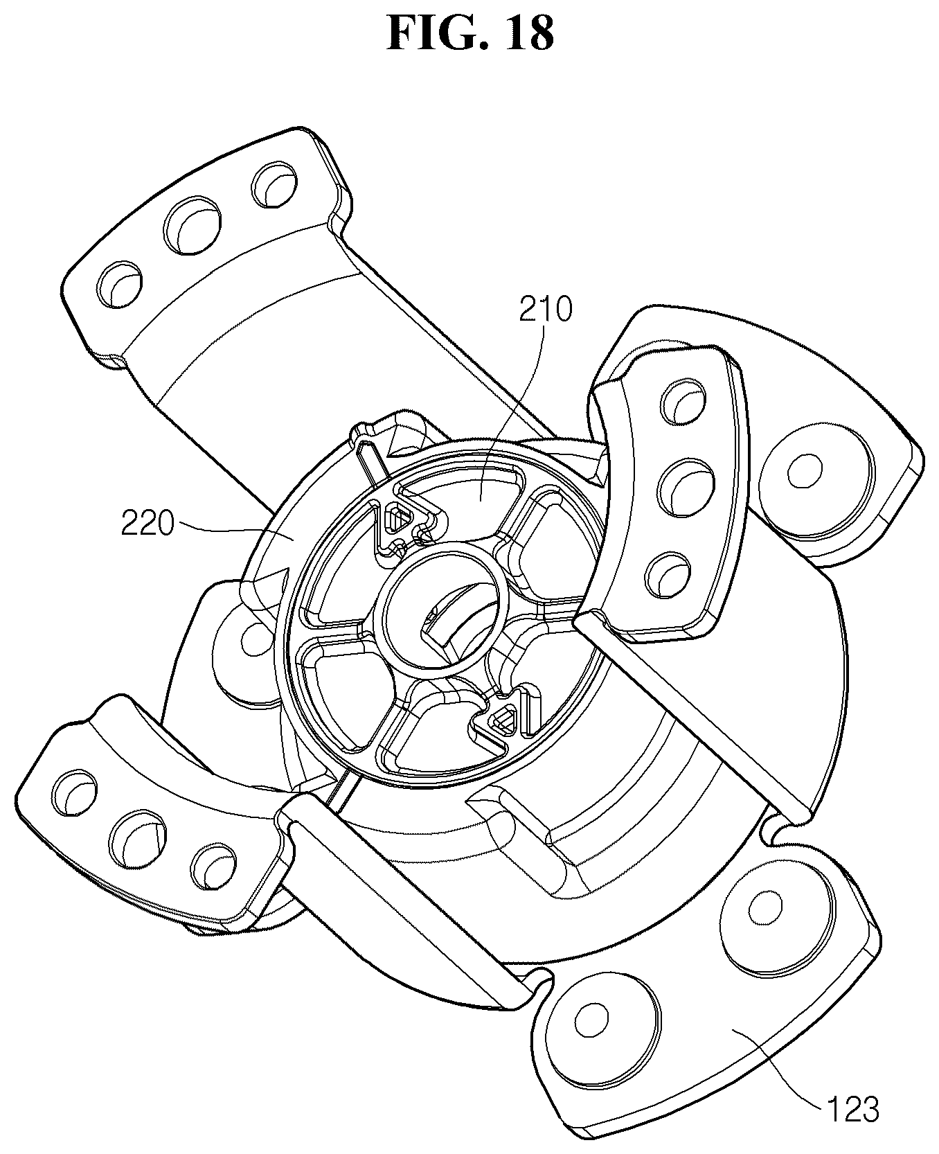 Patent US12320346 Figure 13 – Linear compressor intake muffler arrangement with communication hole