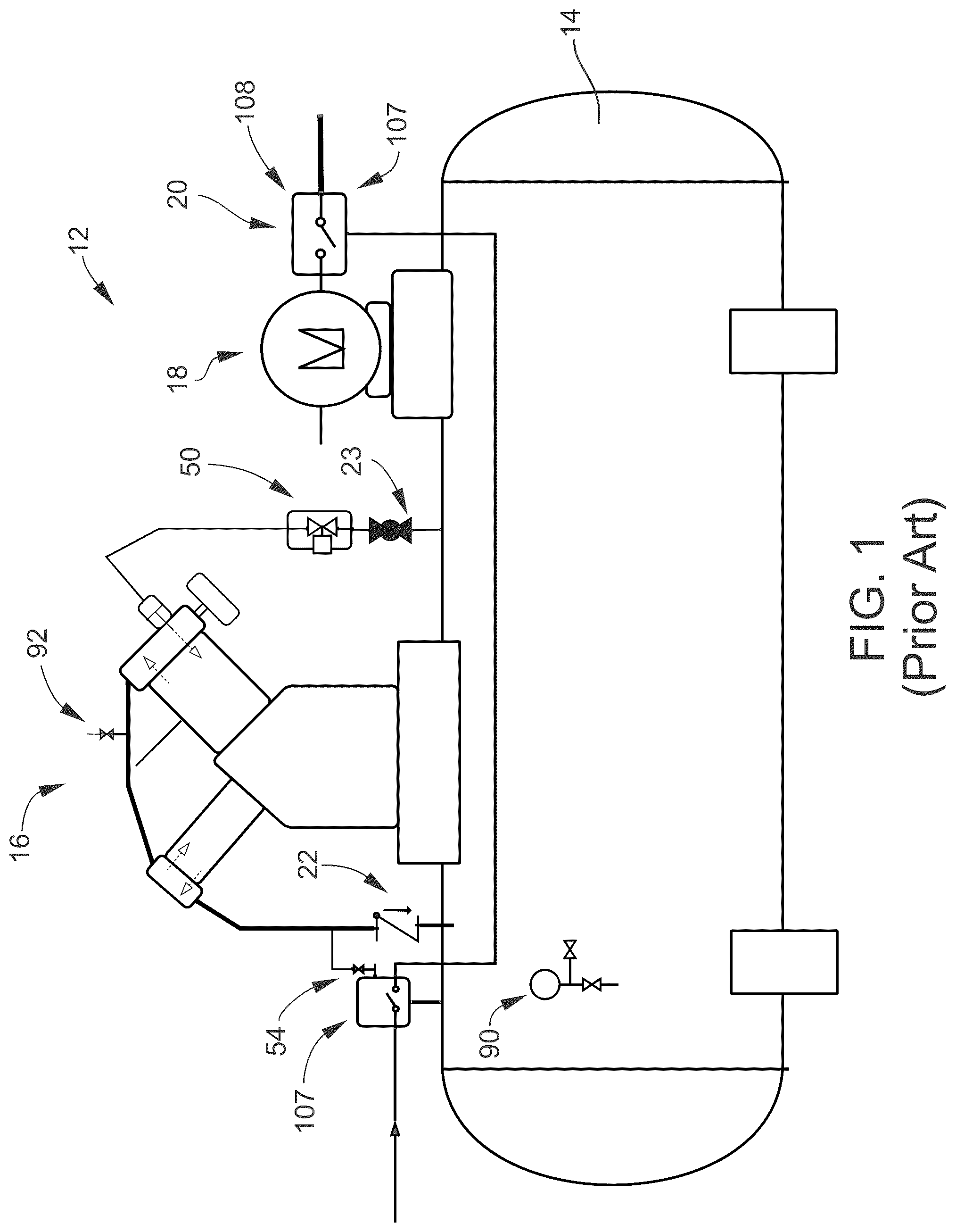 Patent US12320347 Figure 1 – Intelligent controller for a reciprocating air compressor and methods of use thereof