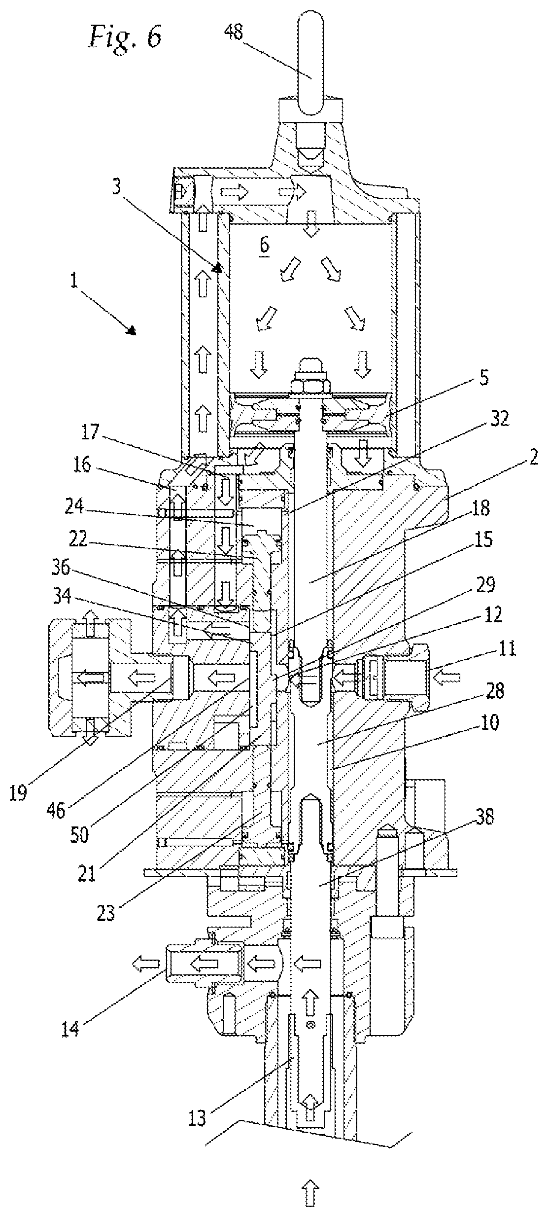 Patent US12320350 Figure 4 – Industrial pneumatic pump for a viscous fluid