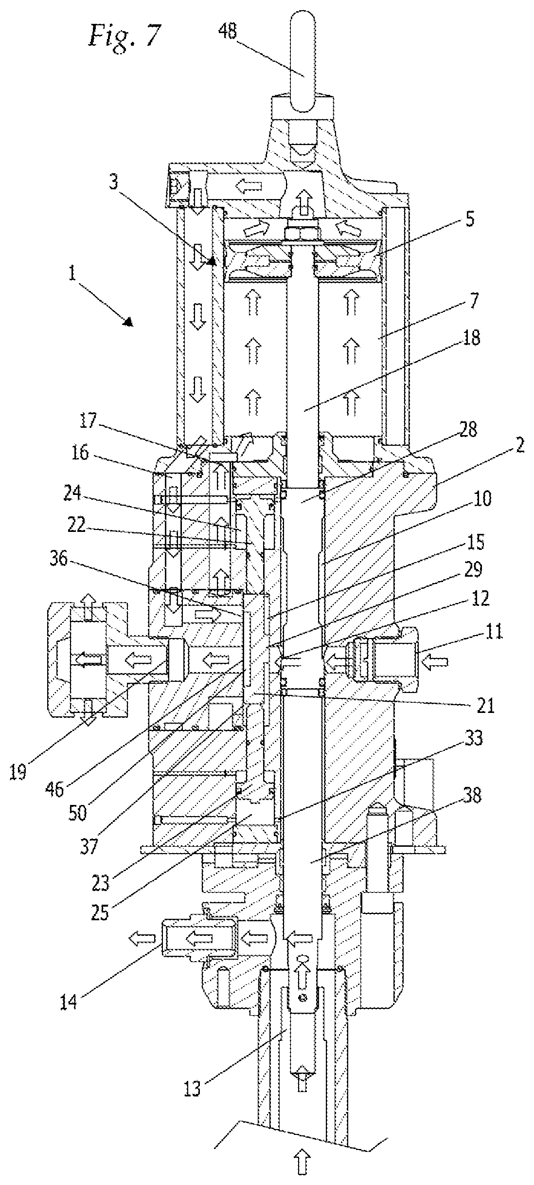Patent US12320350 Figure 5 – Industrial pneumatic pump for a viscous fluid