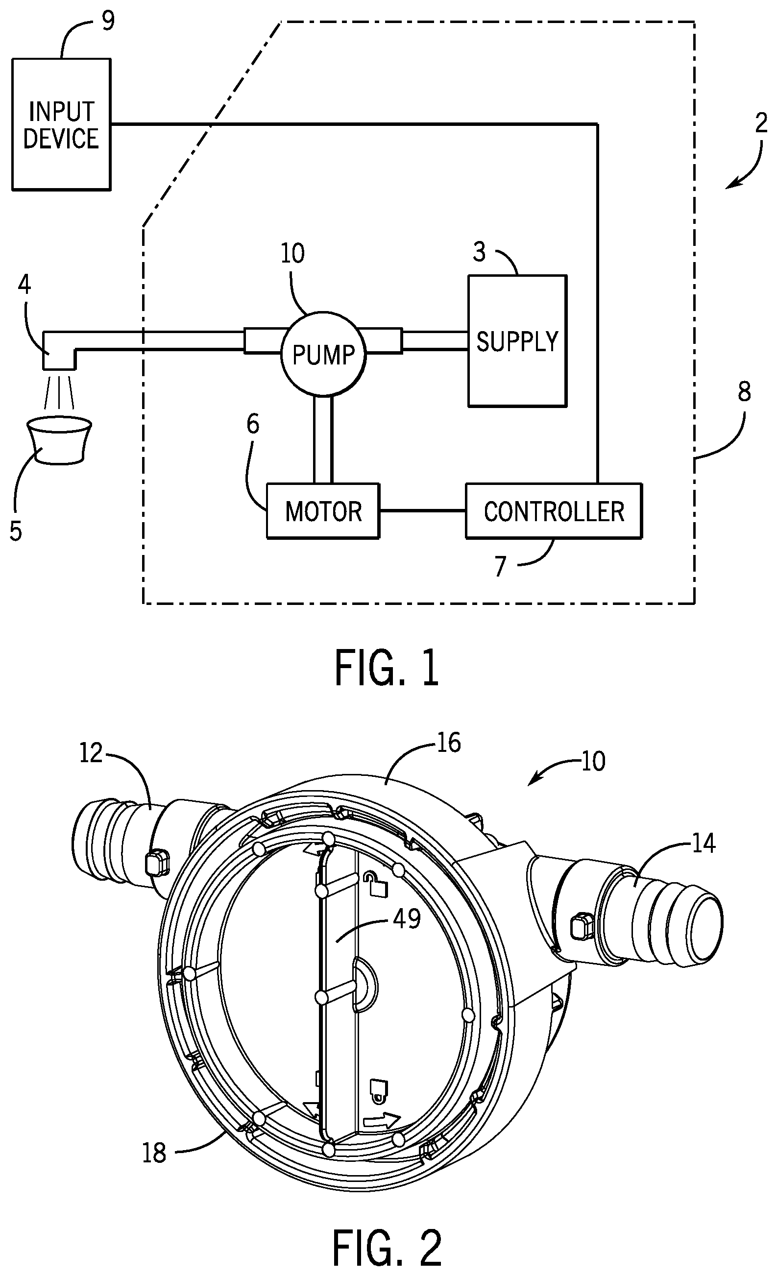 Patent US12320351 Figure 1 – Flexible impeller pump for flowable food product