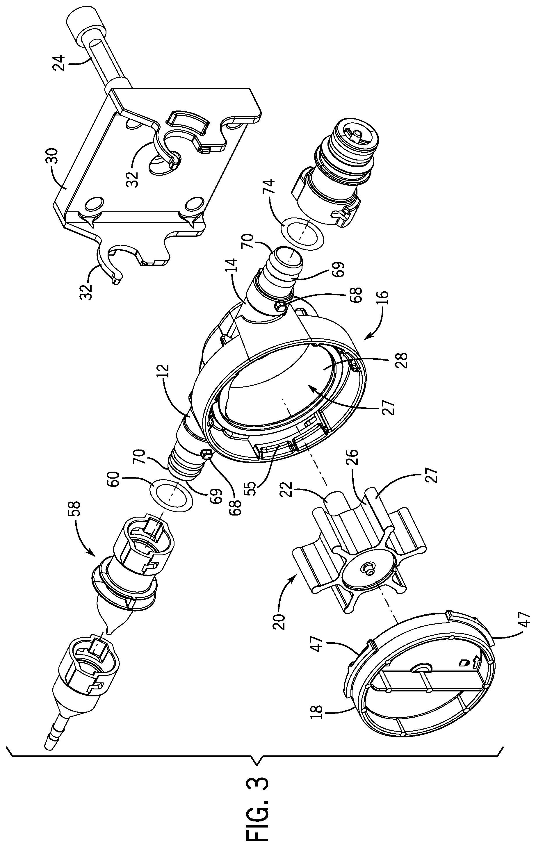 Patent US12320351 Figure 2 – Flexible impeller pump for flowable food product