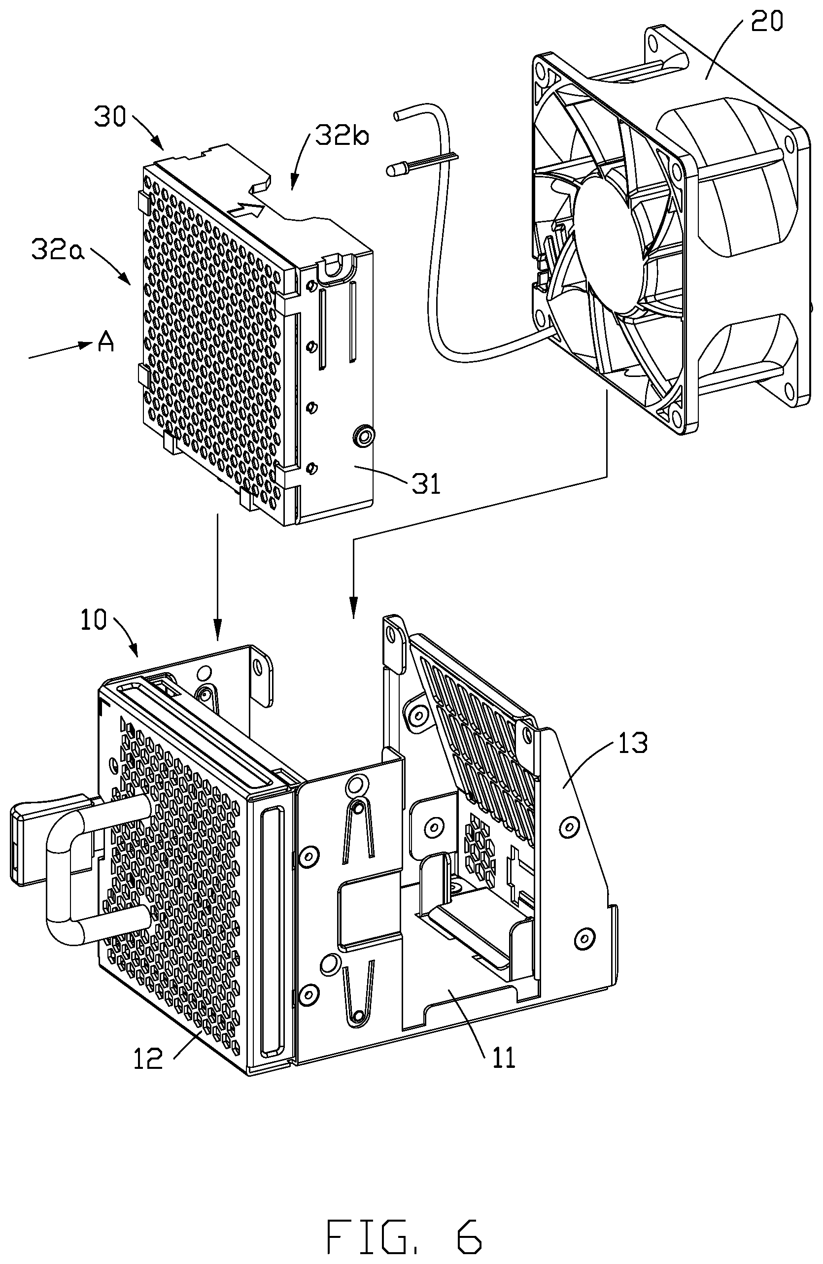 Patent US12320362 Figure 6 – Fan module and electronic device