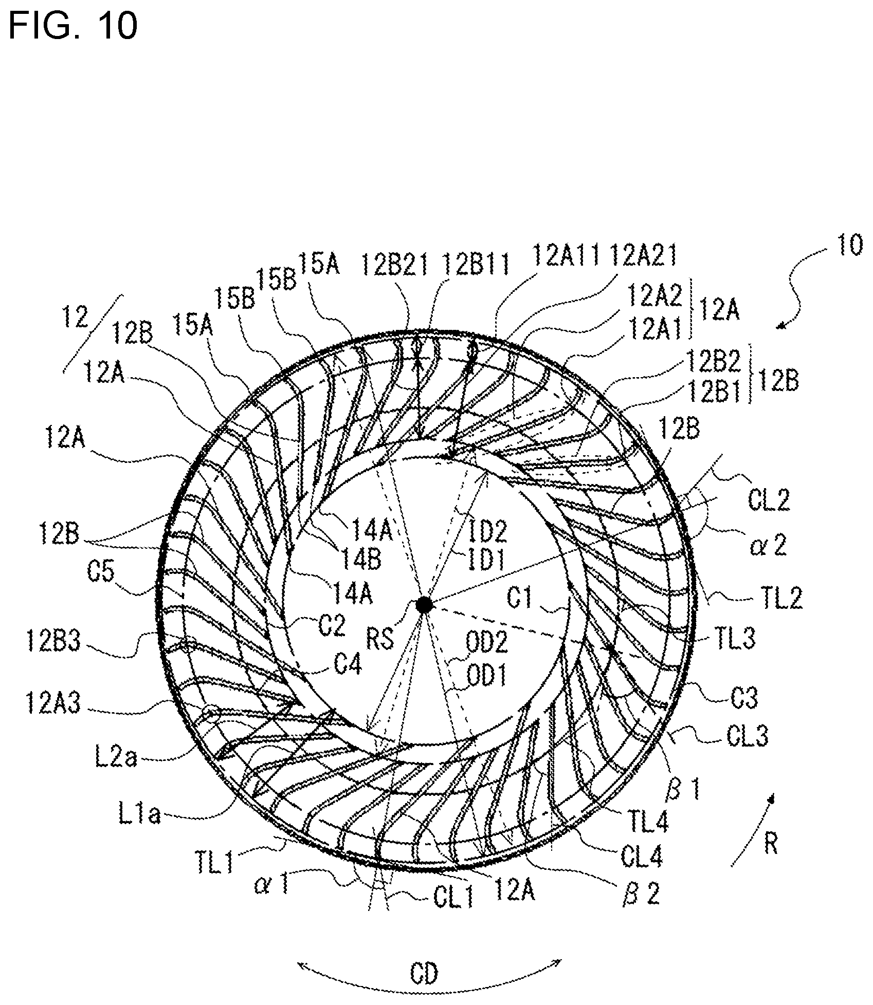 Patent US12320363 Figure 9 – Centrifugal air-sending device and air-conditioning apparatus