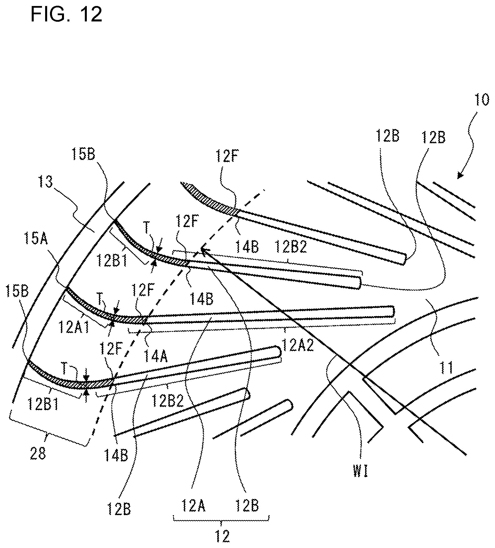 Patent US12320363 Figure 11 – Centrifugal air-sending device and air-conditioning apparatus