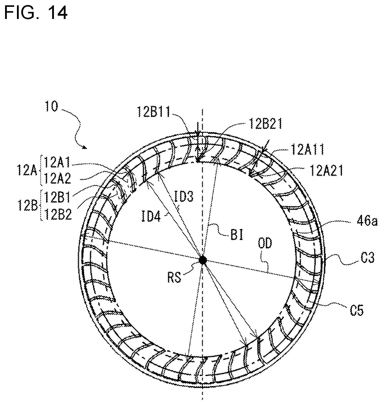Patent US12320363 Figure 13 – Centrifugal air-sending device and air-conditioning apparatus