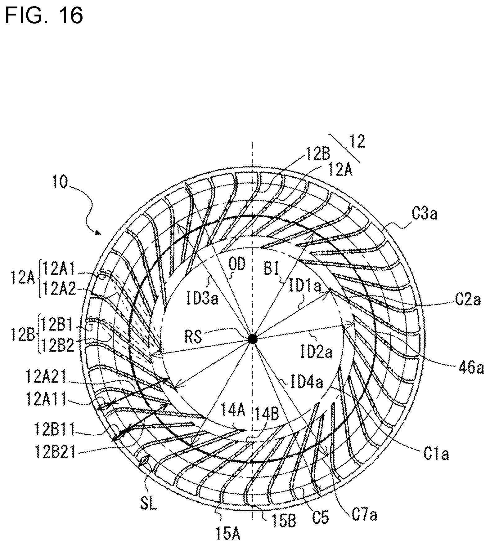 Patent US12320363 Figure 15 – Centrifugal air-sending device and air-conditioning apparatus
