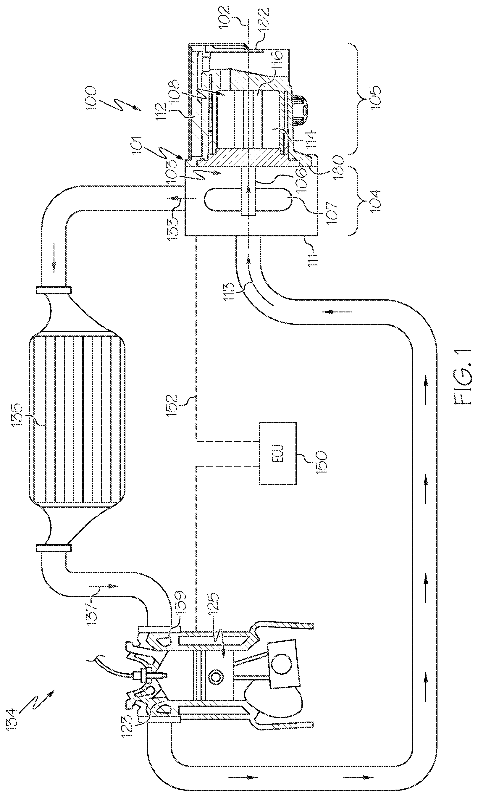 Patent US12320367 Figure 1 – Turbomachine with coolant jacket and turbulator insert member