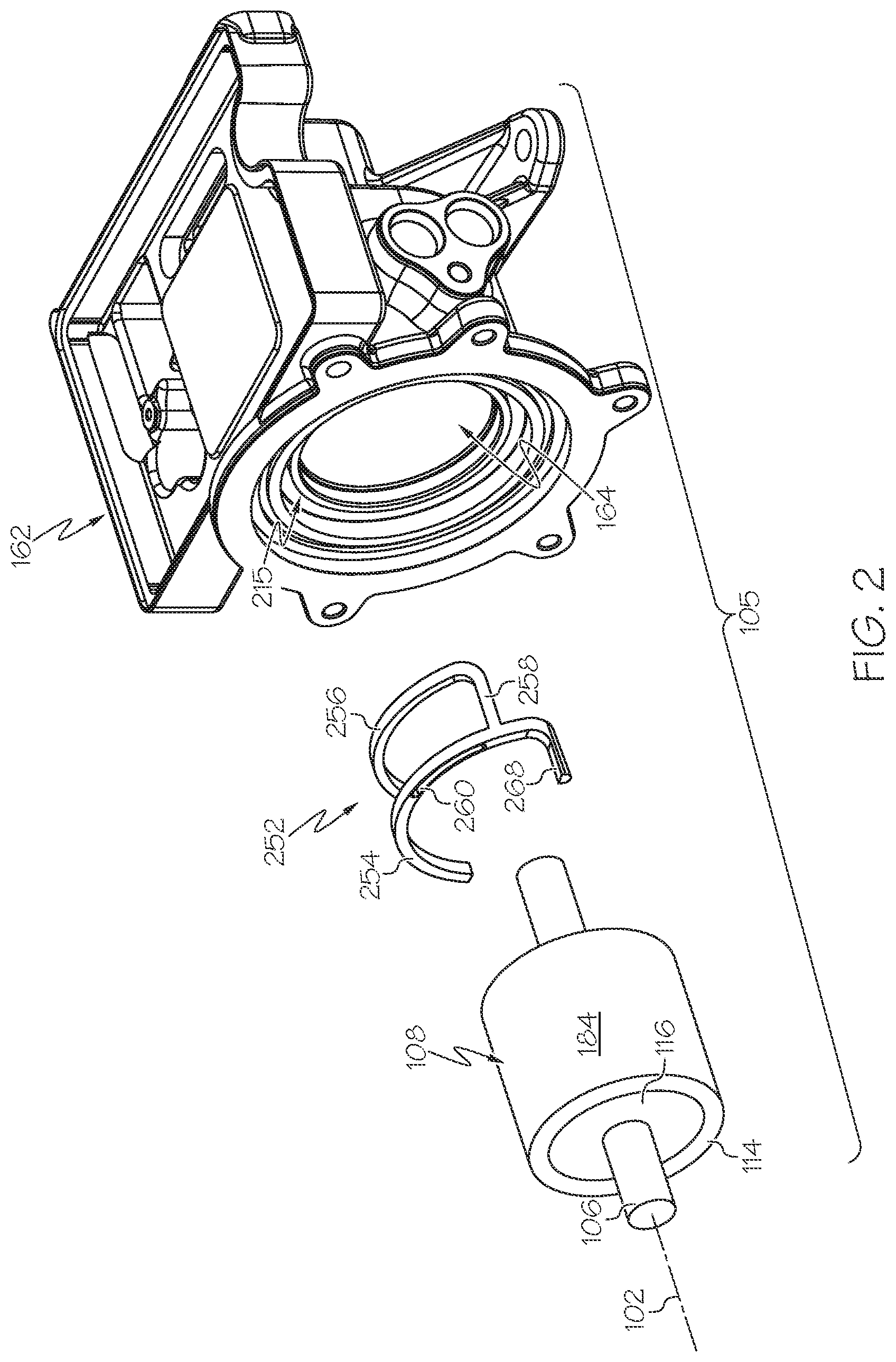 Patent US12320367 Figure 2 – Turbomachine with coolant jacket and turbulator insert member