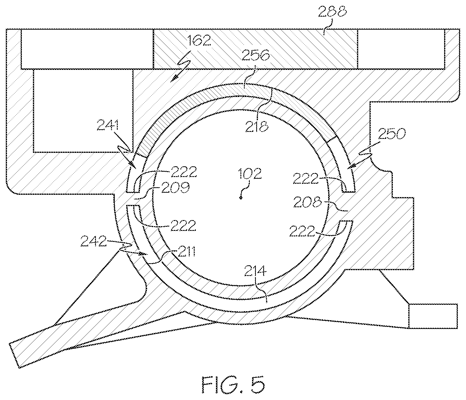 Patent US12320367 Figure 5 – Turbomachine with coolant jacket and turbulator insert member