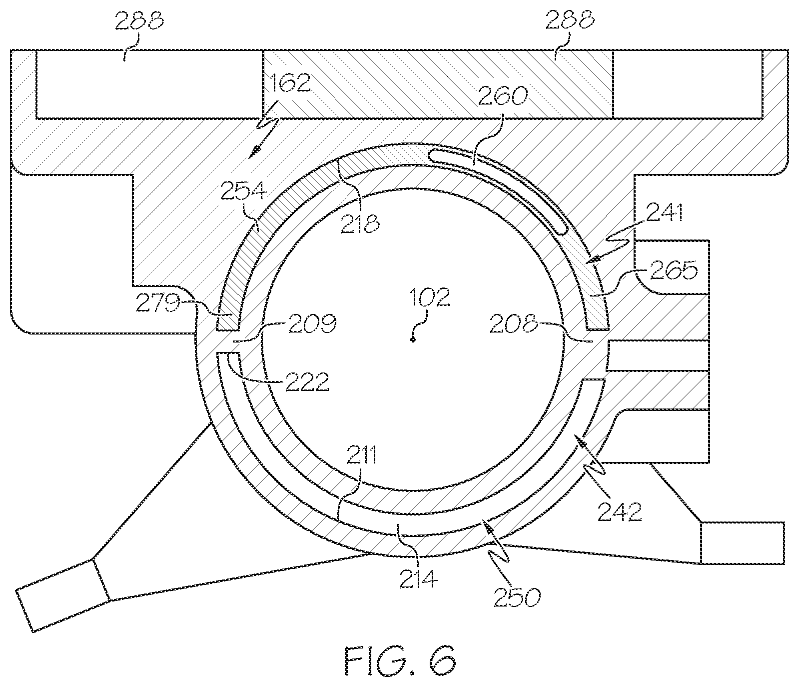 Patent US12320367 Figure 6 – Turbomachine with coolant jacket and turbulator insert member