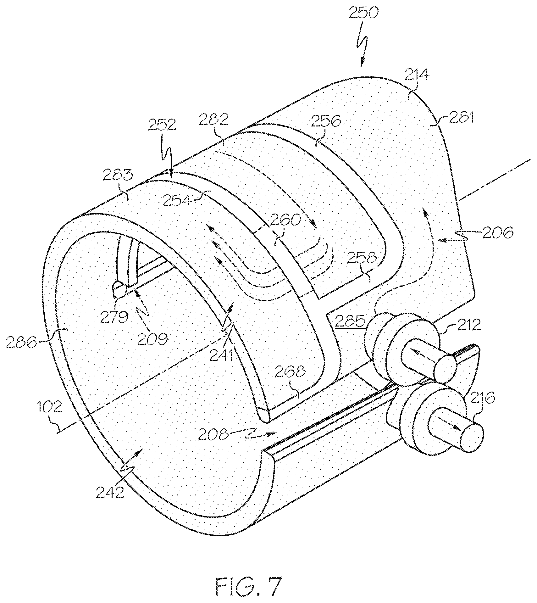 Patent US12320367 Figure 7 – Turbomachine with coolant jacket and turbulator insert member