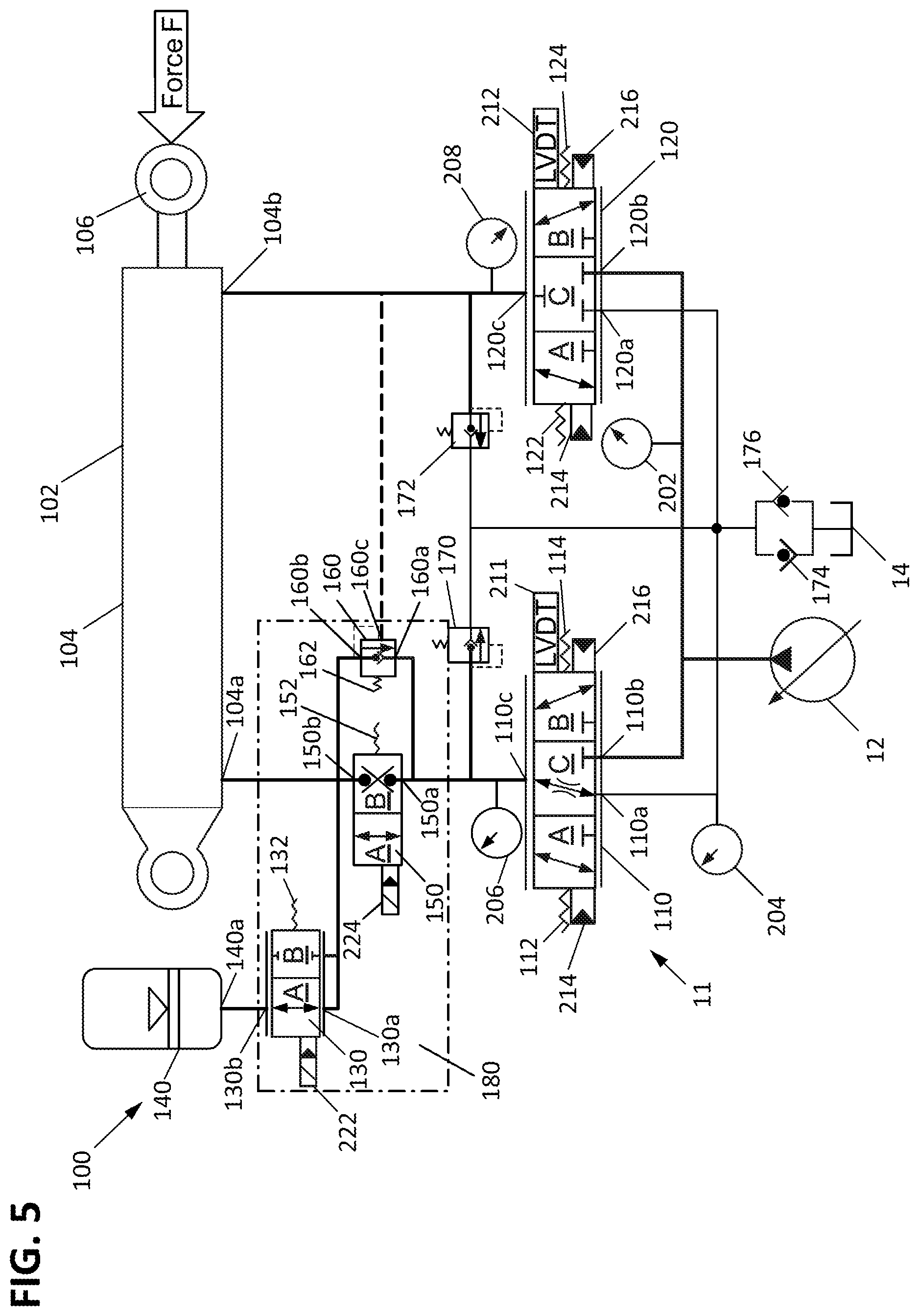 Patent US12320368 Figure 5 – Ride control for work machines