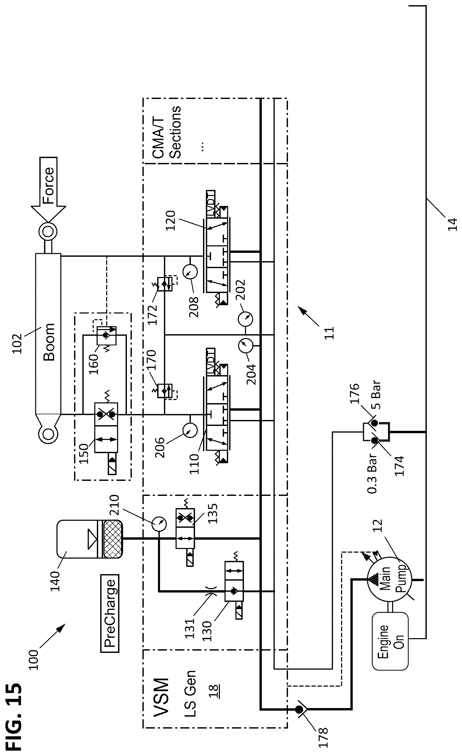 Patent US12320368 Figure 15 – Ride control for work machines