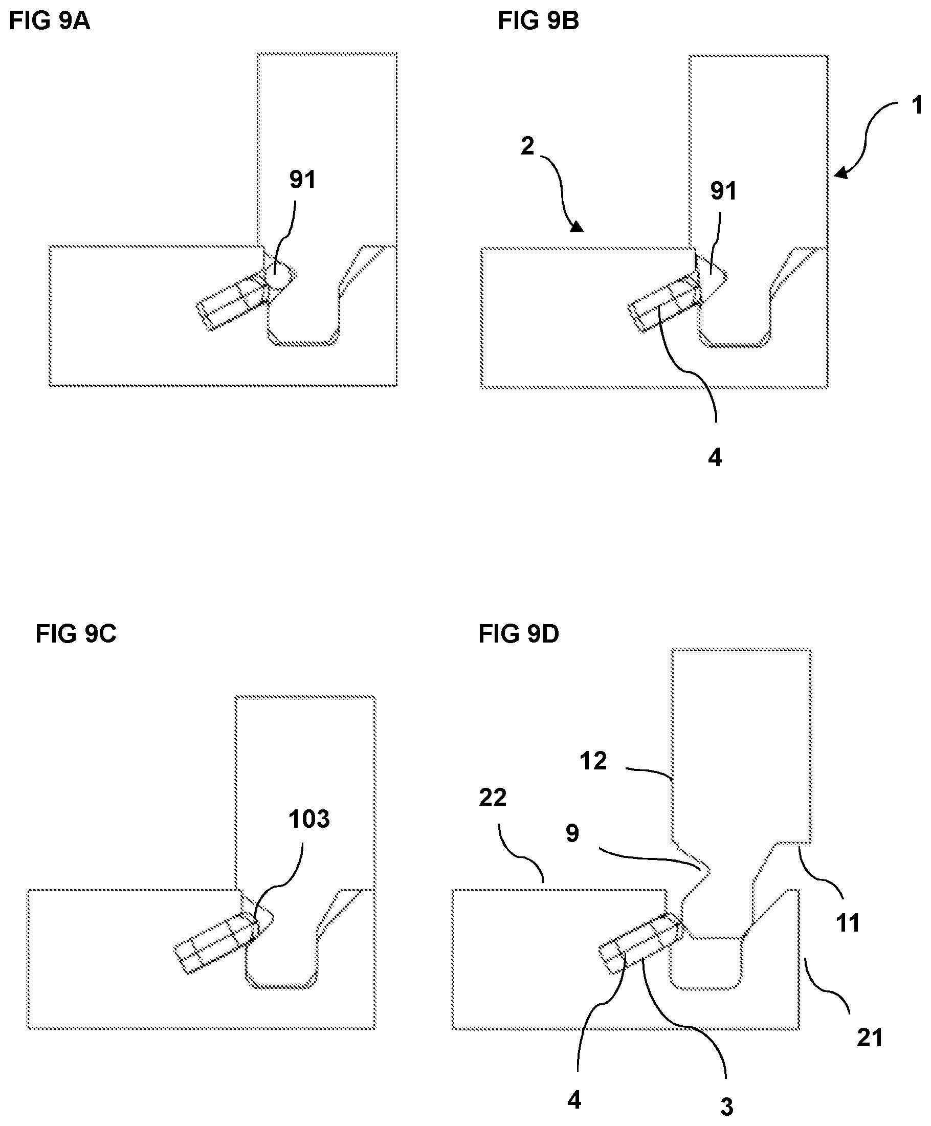 Patent US12320374 Figure 9 – Symmetric tongue and T-cross