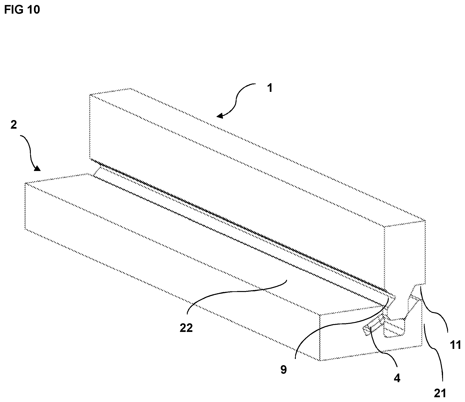 Patent US12320374 Figure 10 – Symmetric tongue and T-cross