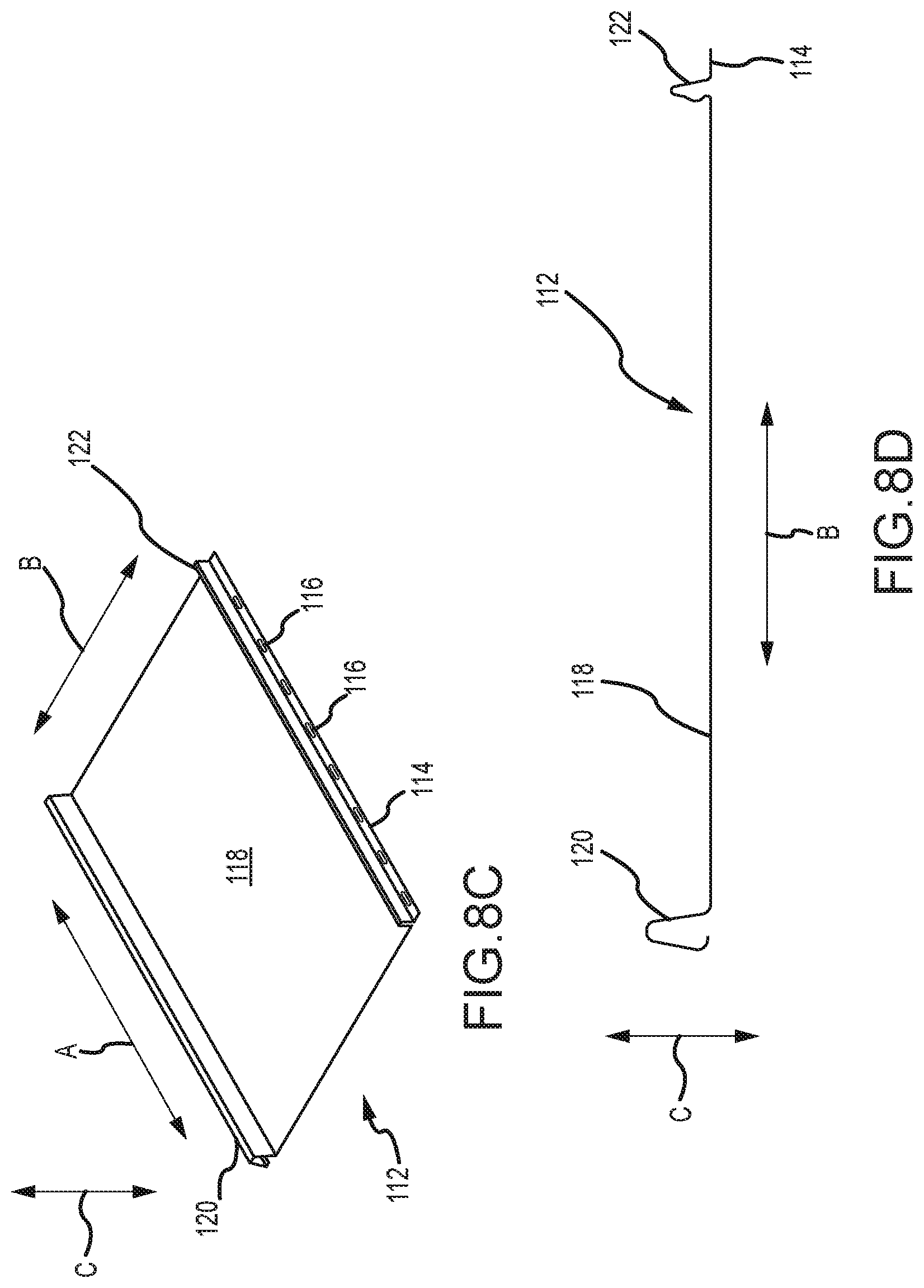Patent US12320375 Figure 7 – Mounting device for nail strip panels
